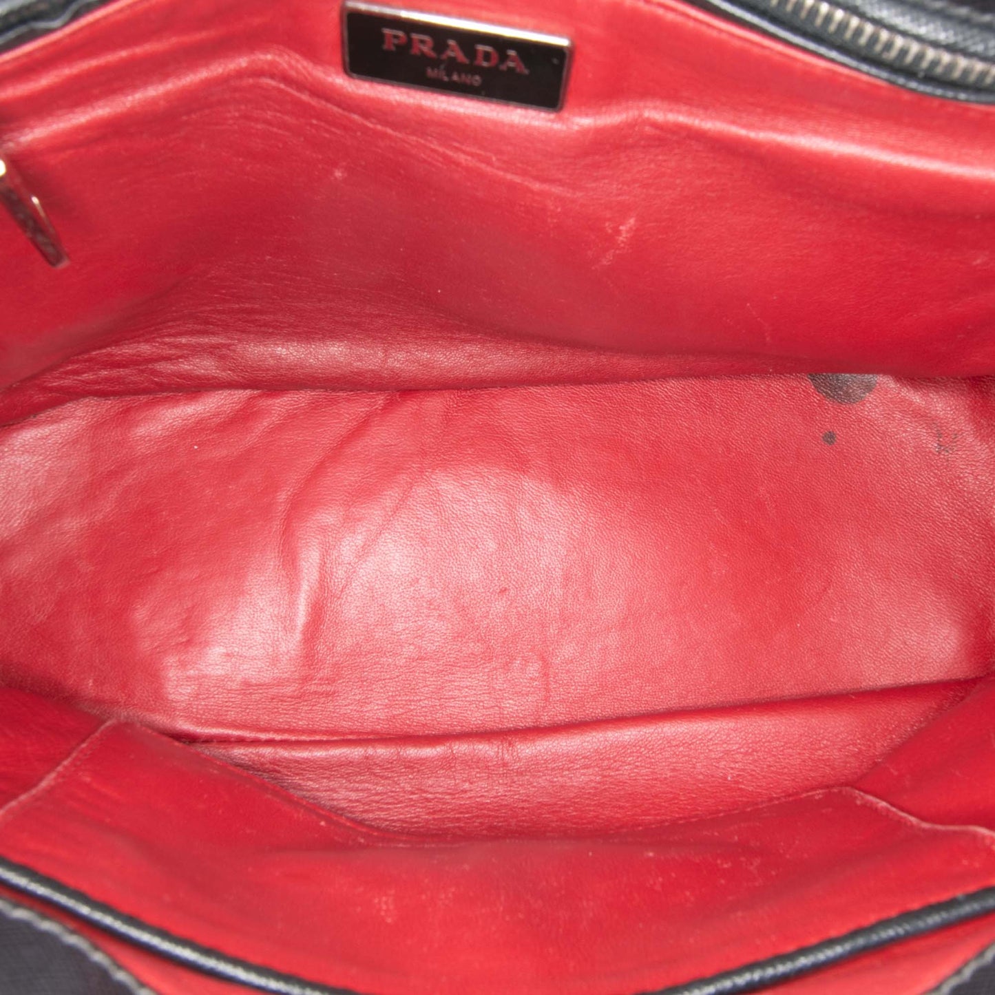 Prada Small Bicolor Saffiano Lux Galleria Double Zip Satchel