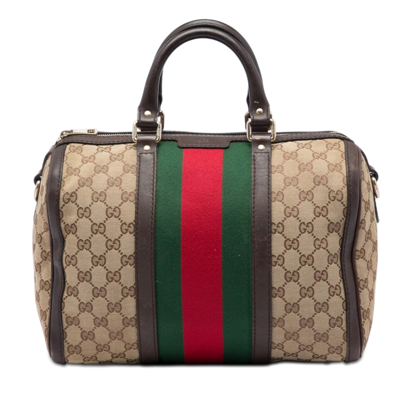 Gucci Medium GG Canvas Web Joy Boston Bag