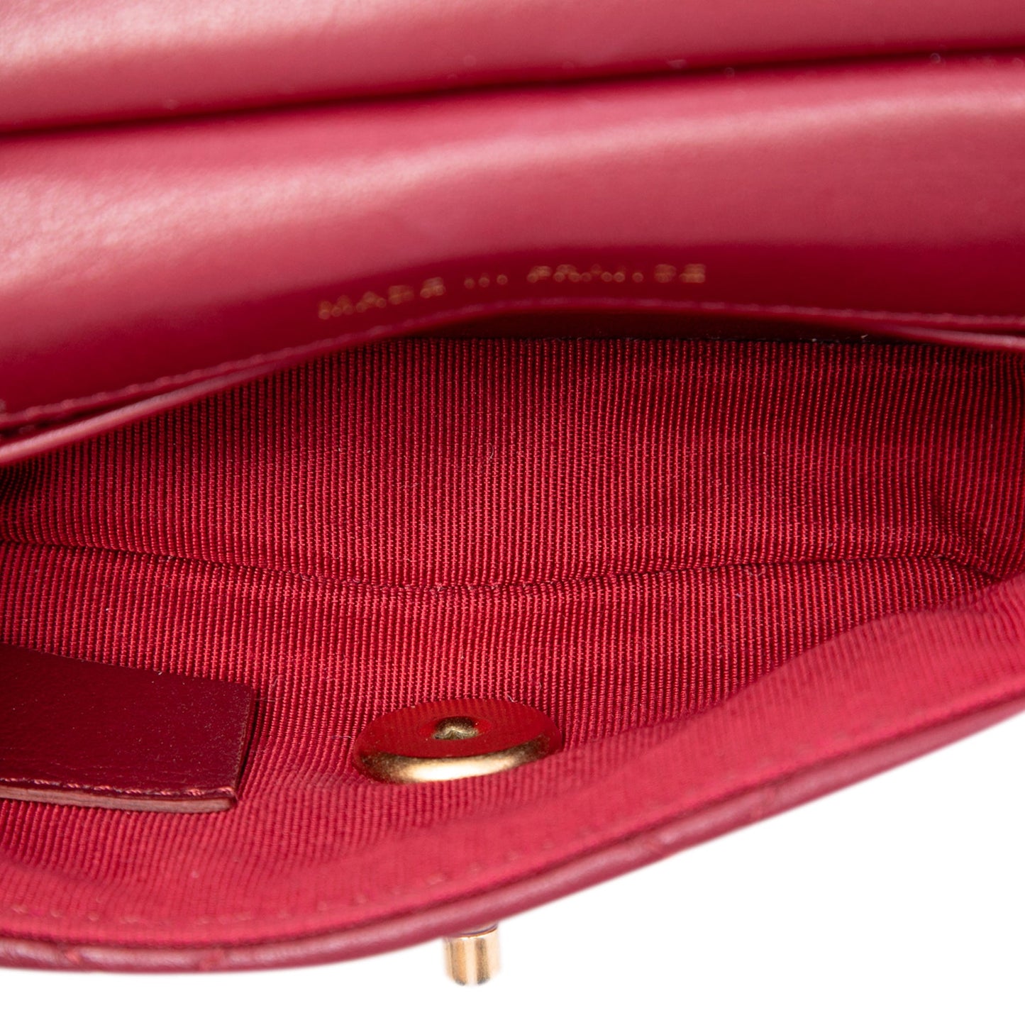 Chanel Quilted Calfskin Lady Card Holder with Chain Top Handle Bag