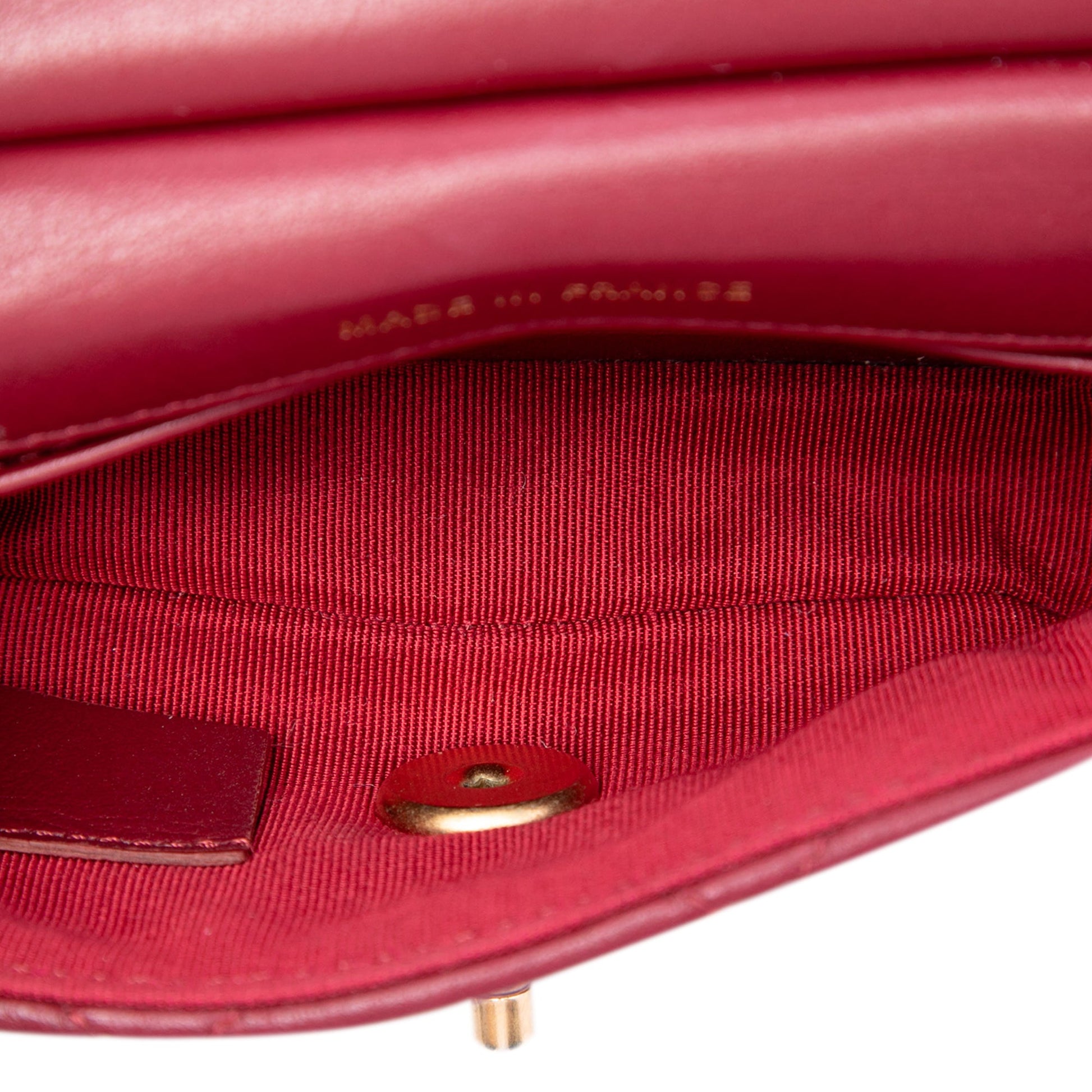 Chanel Quilted Calfskin Lady Card Holder with Chain Top Handle Bag