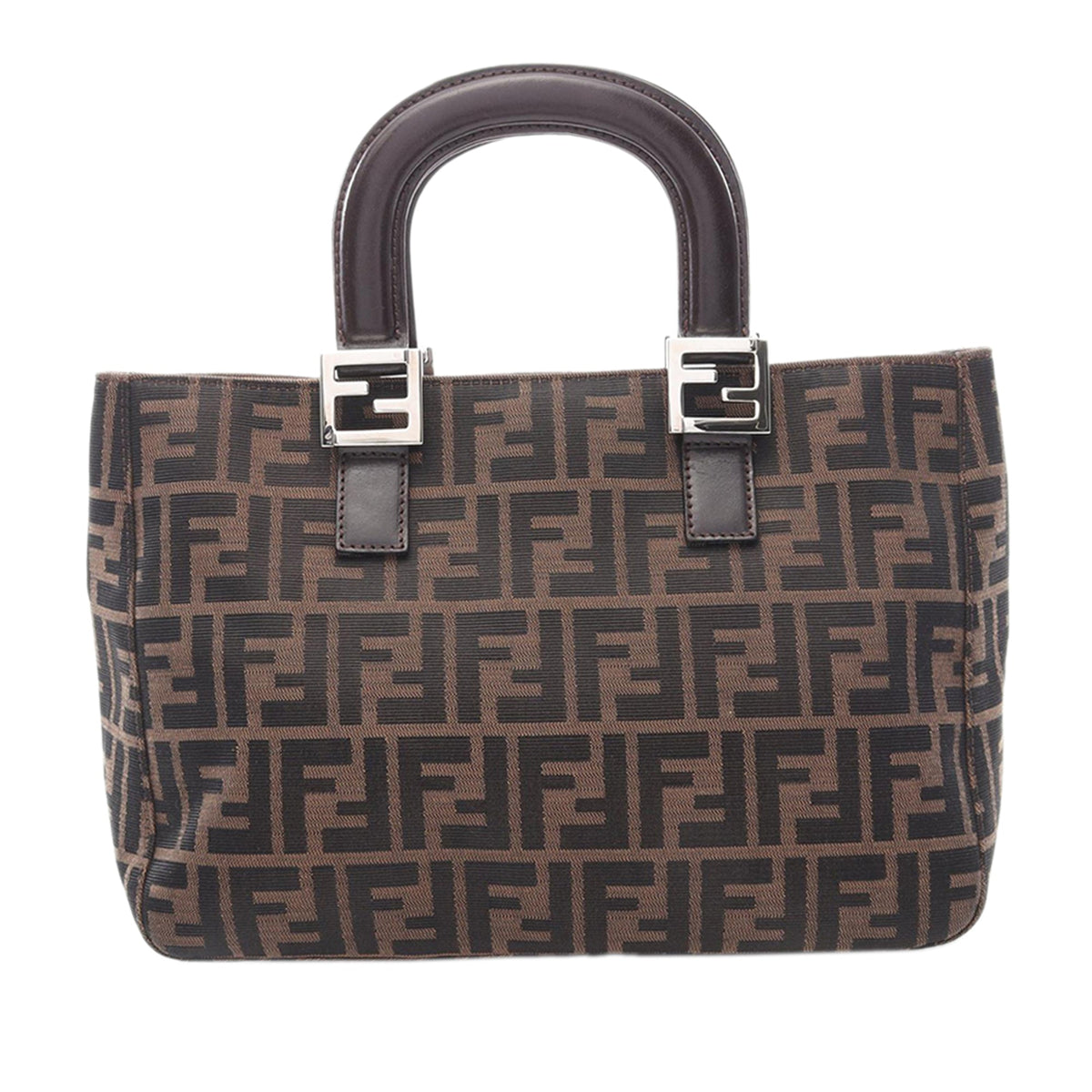 Fendi Small Zucca Canvas Twins Tote