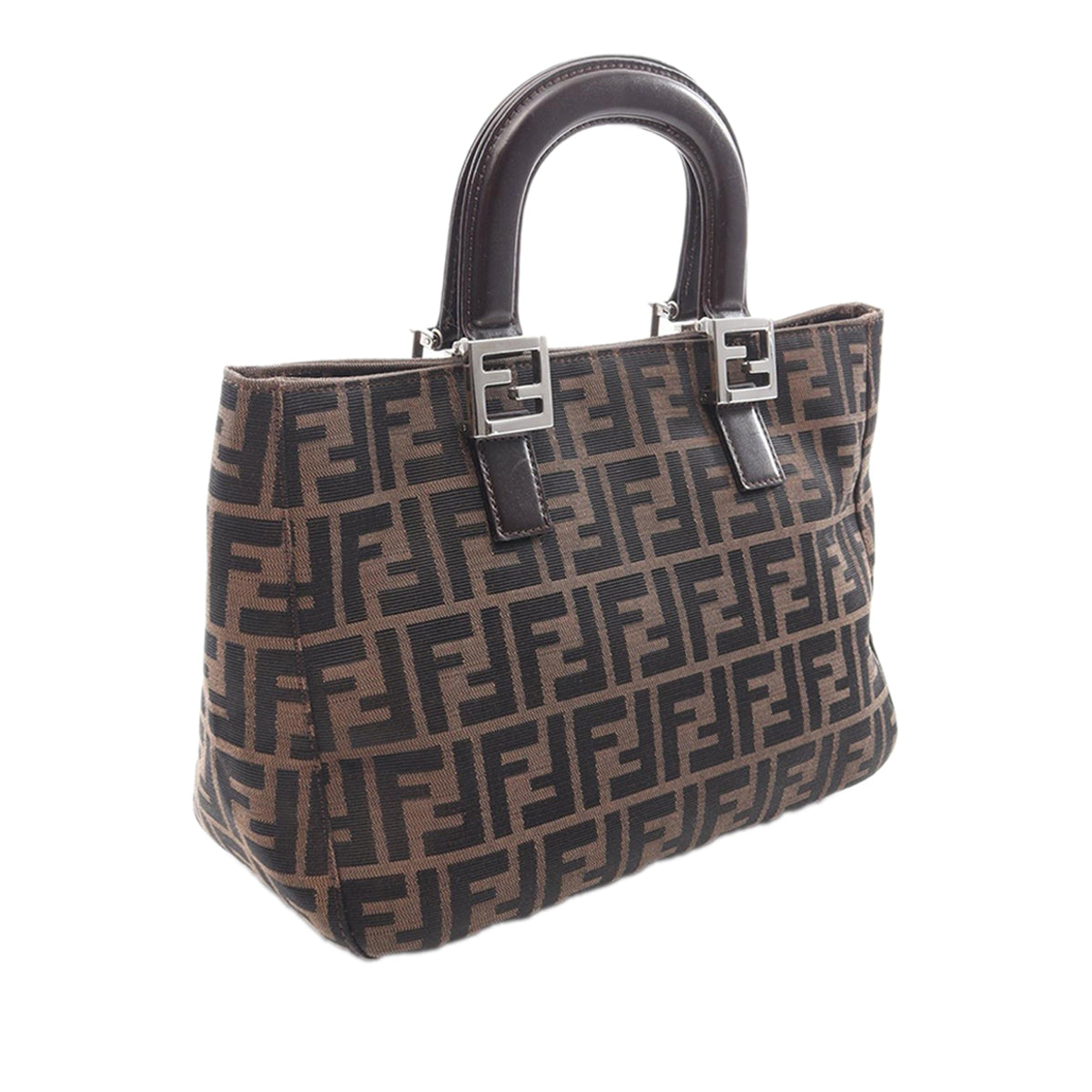 Fendi Small Zucca Canvas Twins Tote