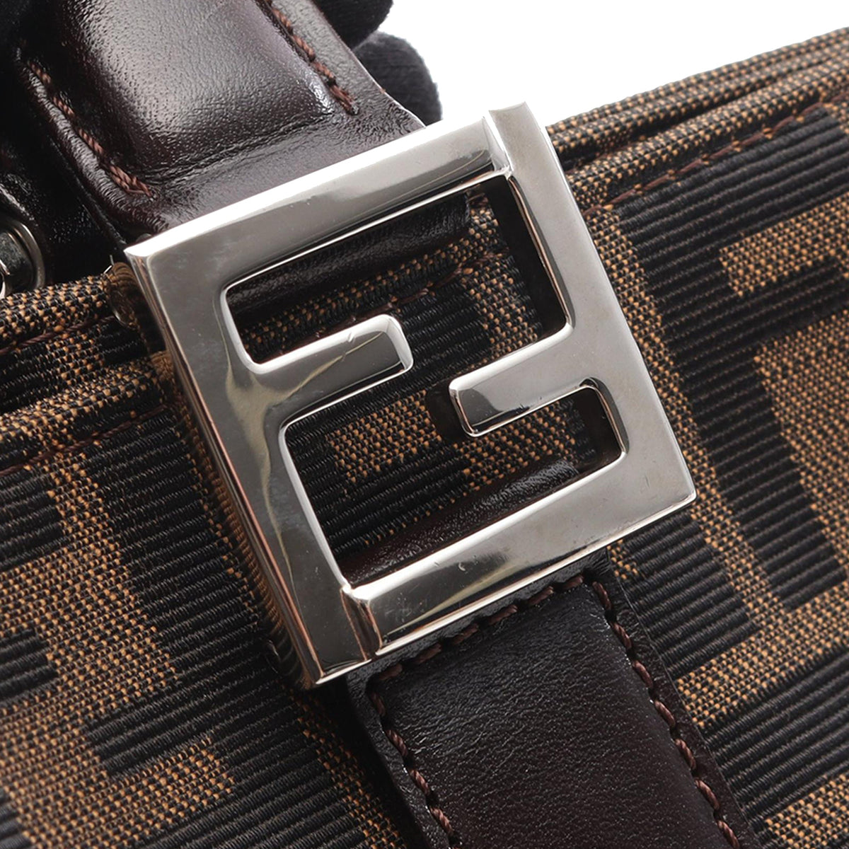 Fendi Small Zucca Canvas Twins Tote