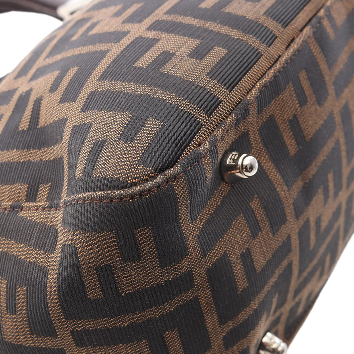 Fendi Small Zucca Canvas Twins Tote