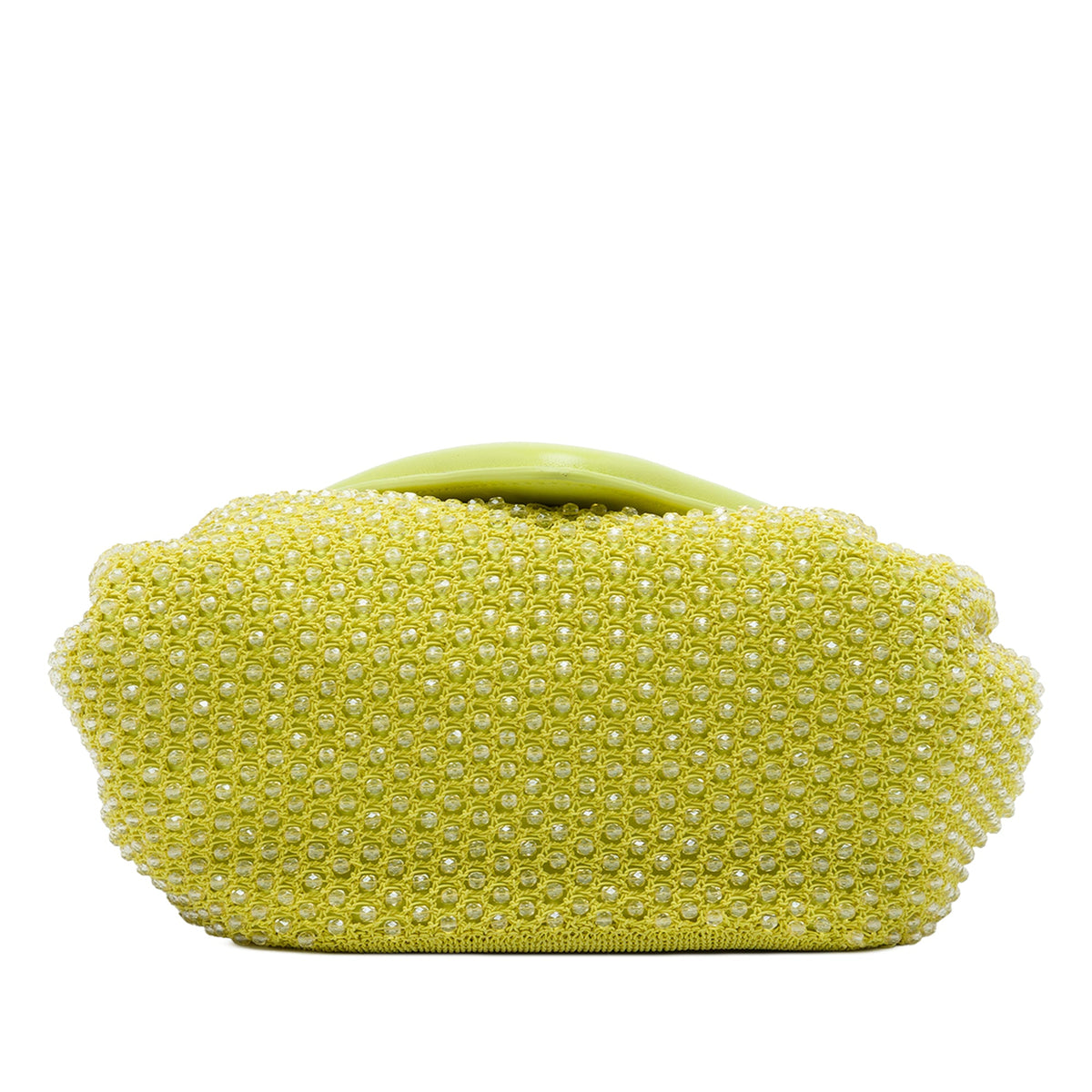 Bottega Veneta Small Beaded Crochet Knit and Leather Beak Crossbody