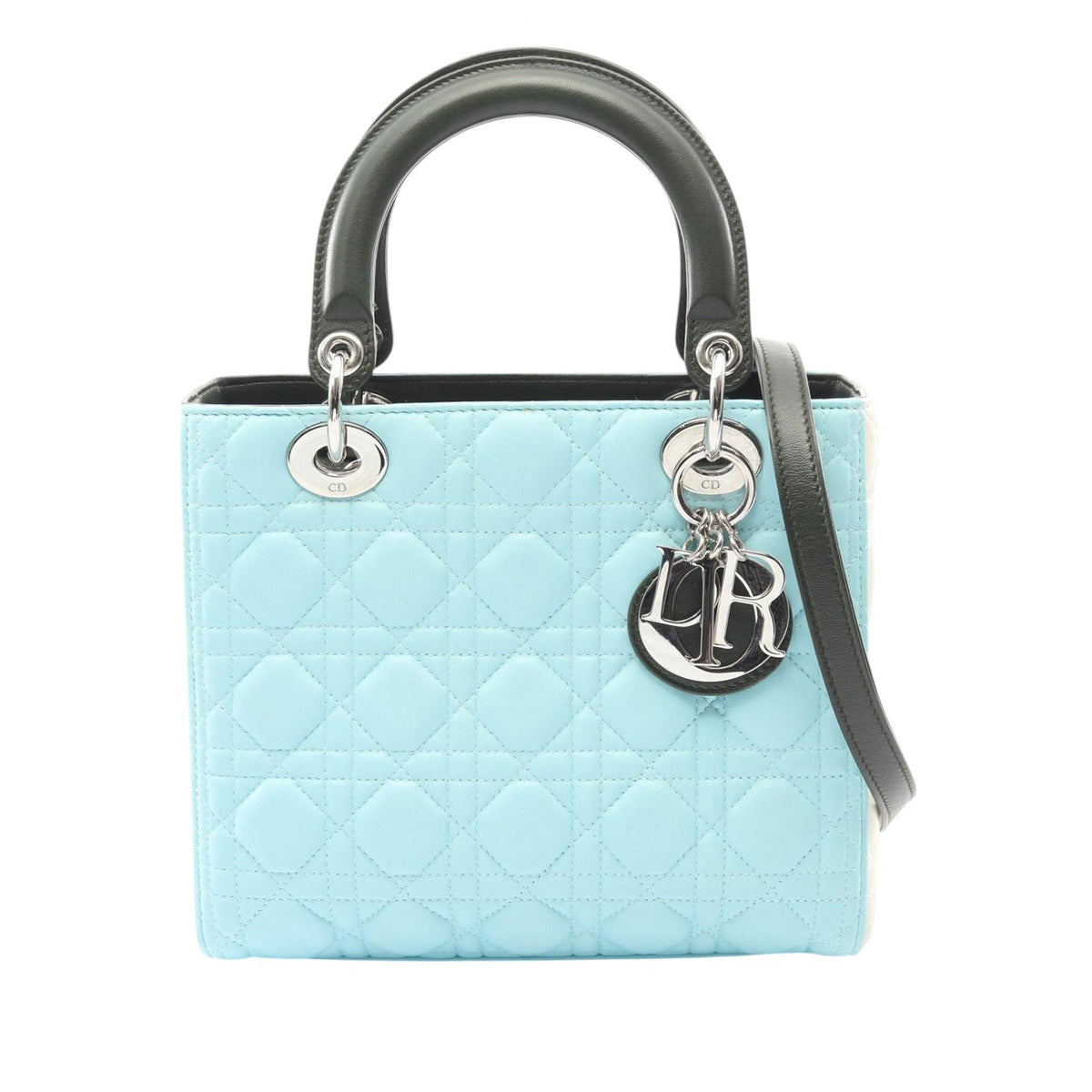 Dior Medium Tricolor Lambskin Cannage Lady Dior