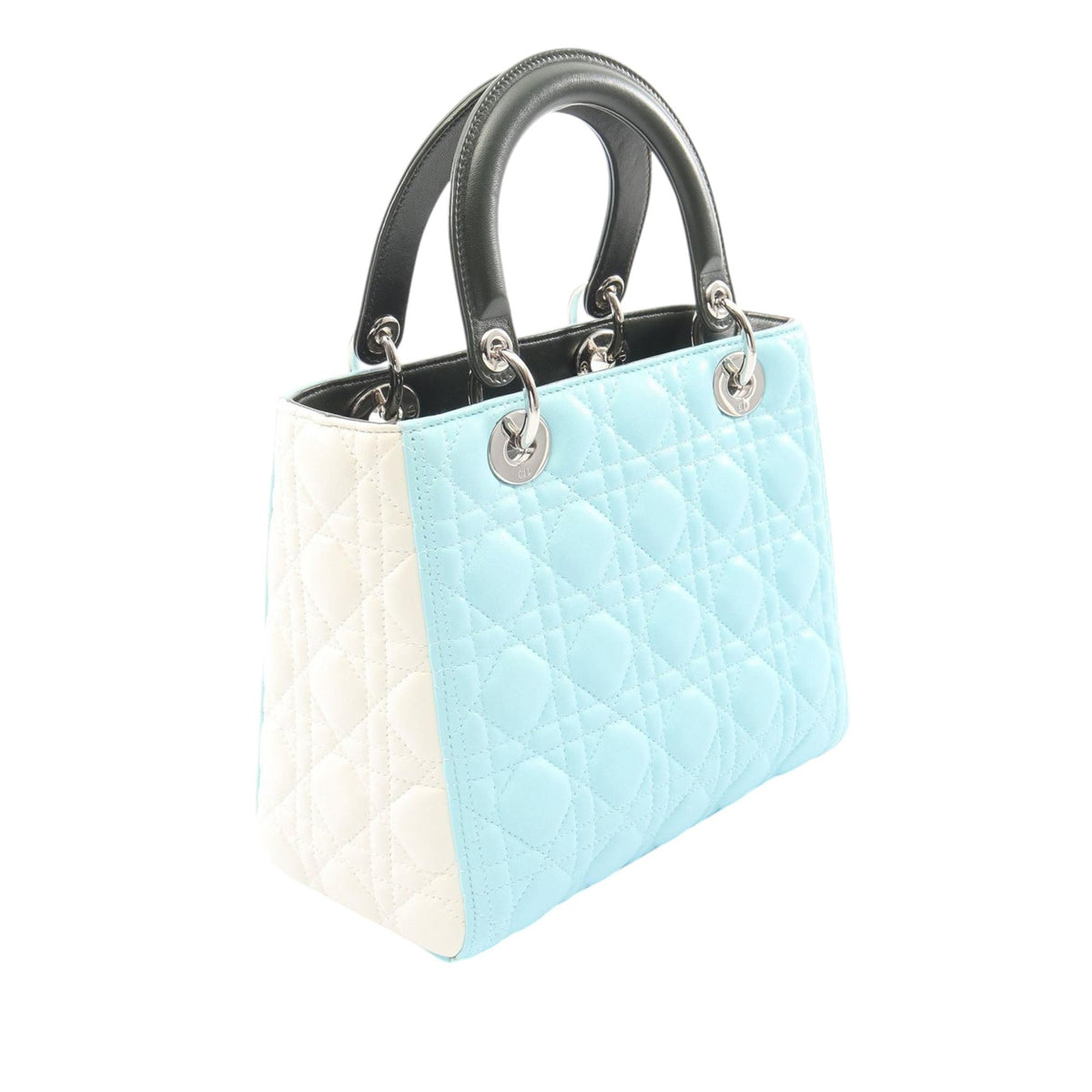 Dior Medium Tricolor Lambskin Cannage Lady Dior