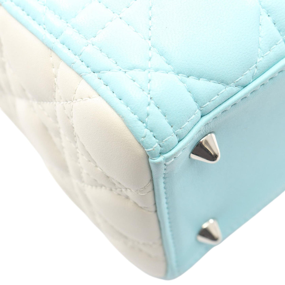 Dior Medium Tricolor Lambskin Cannage Lady Dior