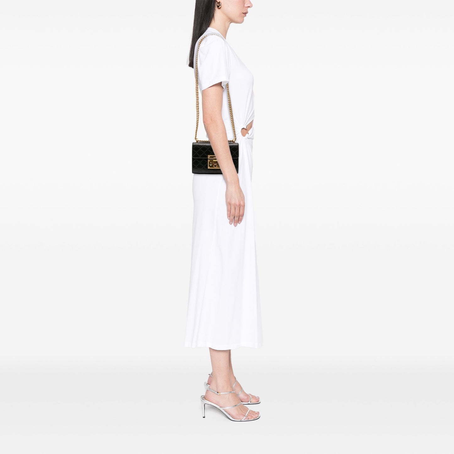 Gucci Small Guccissima Padlock Crossbody