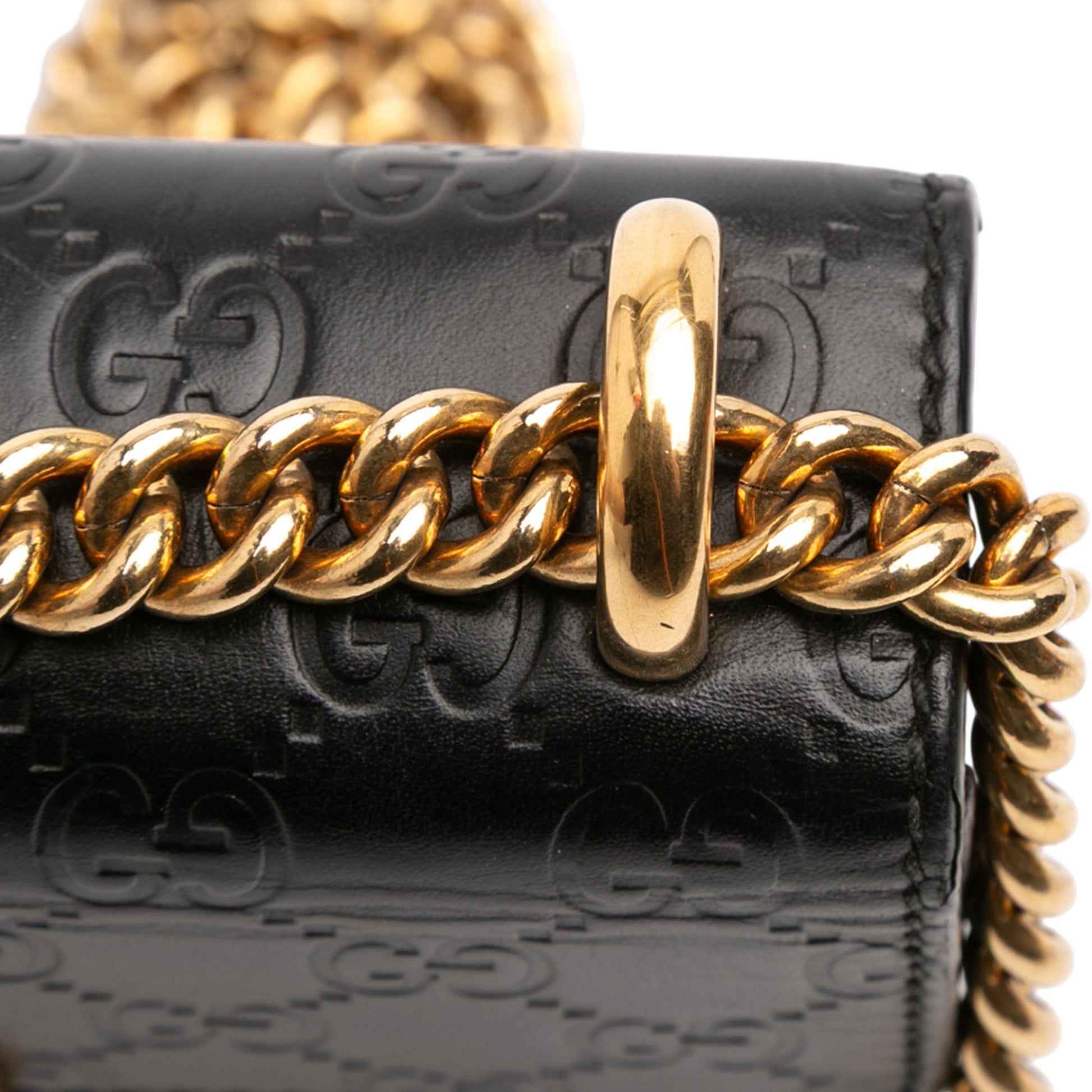 Gucci Small Guccissima Padlock Crossbody