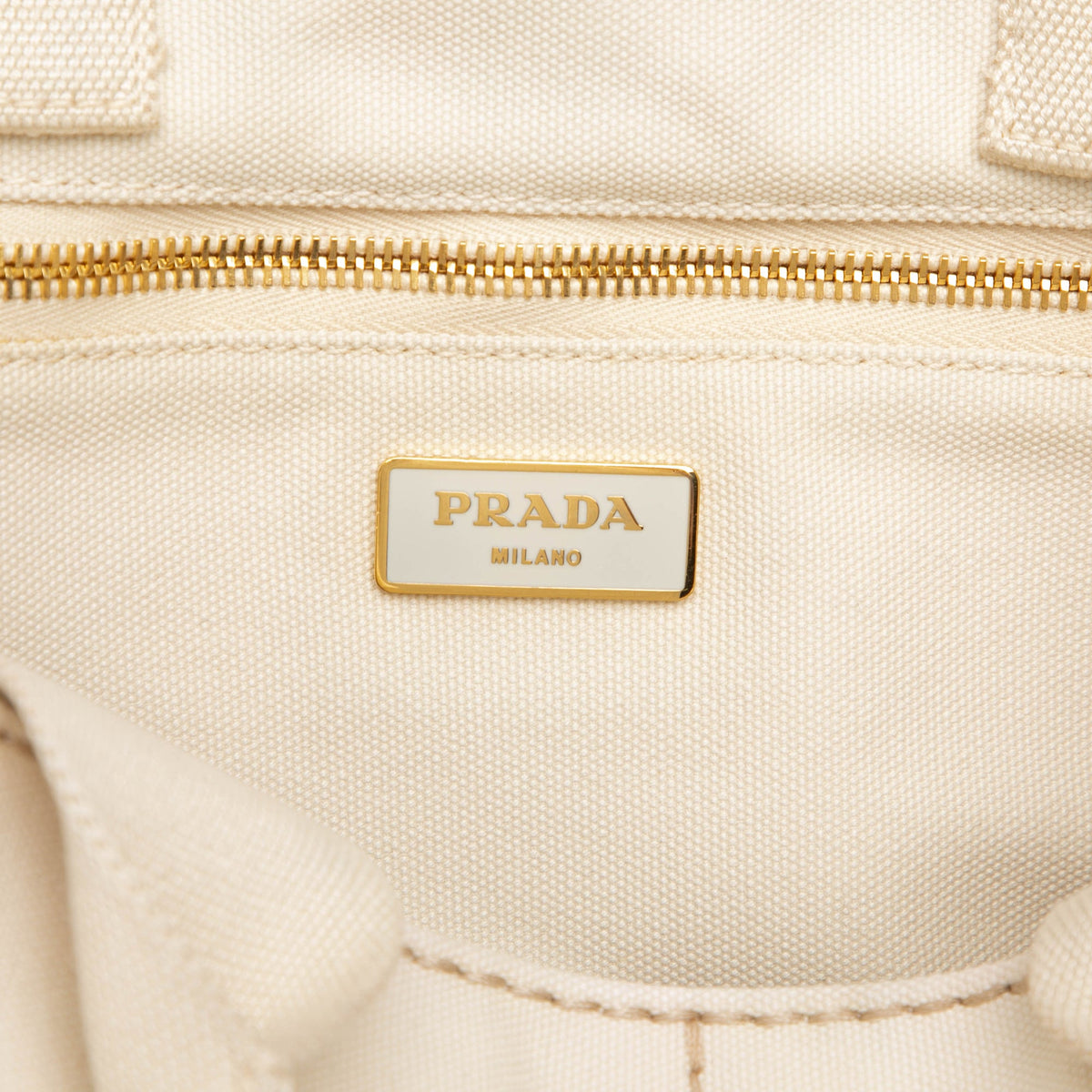 Prada Large Canvas Canapa Logo Tote