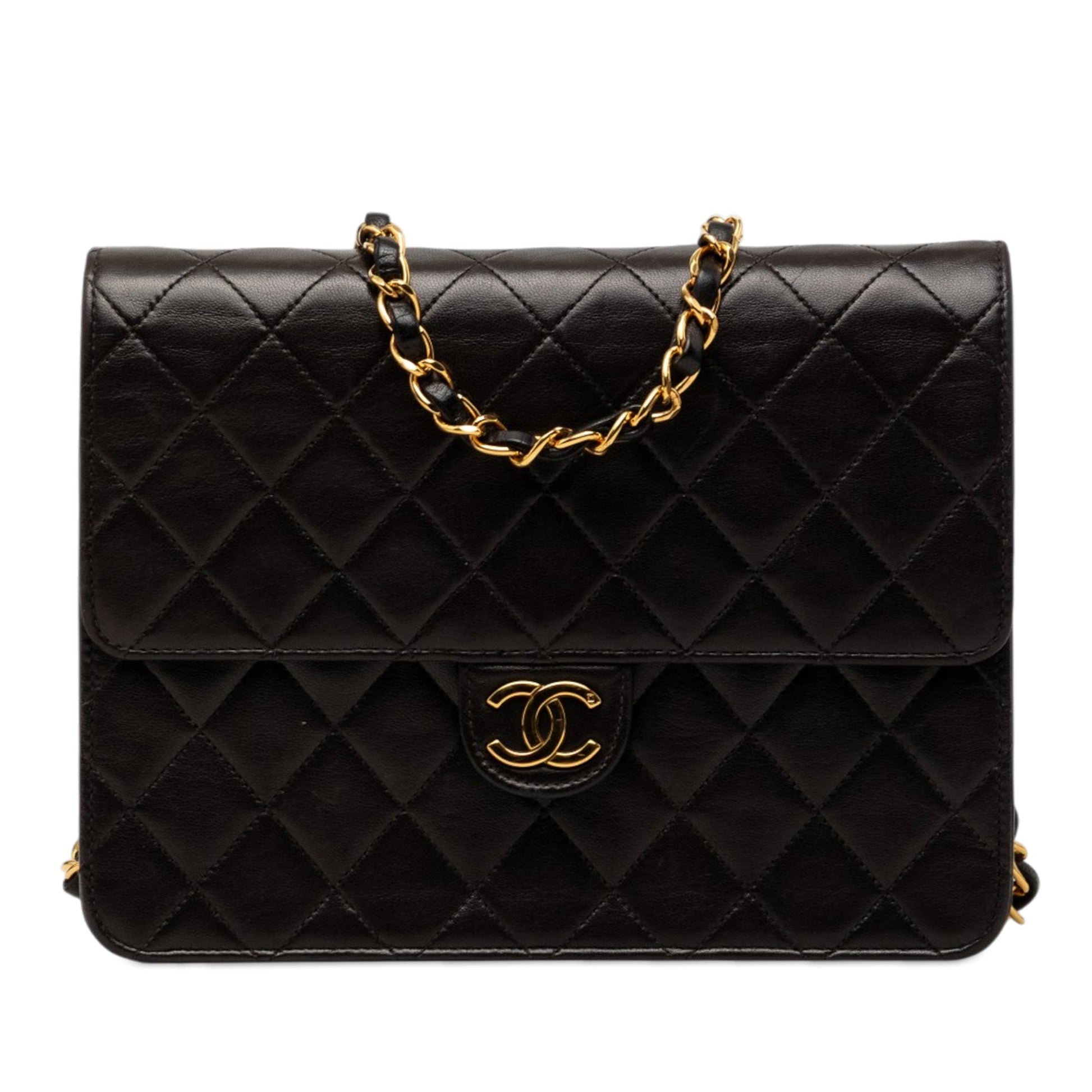 Chanel Small CC Quilted Lambskin Single Flap