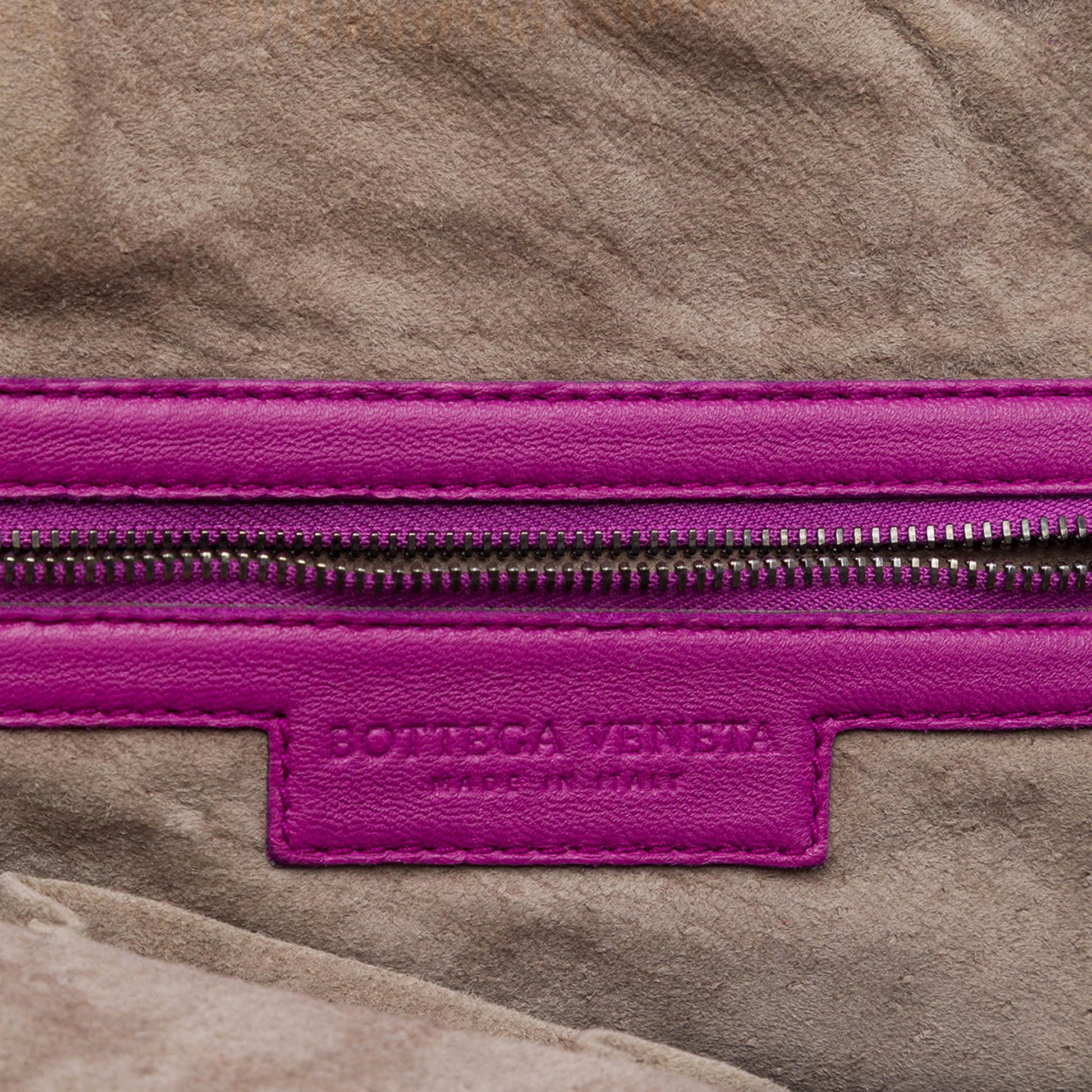 Bottega Veneta Nappa Intrecciato Zip Tote