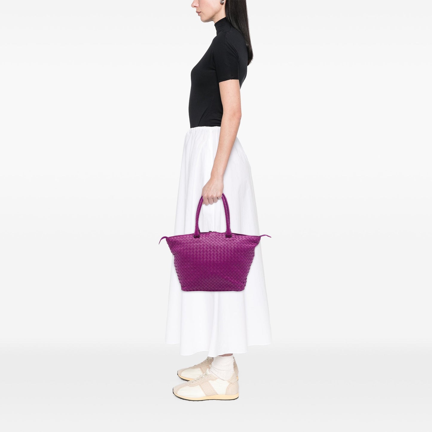 Bottega Veneta Nappa Intrecciato Zip Tote