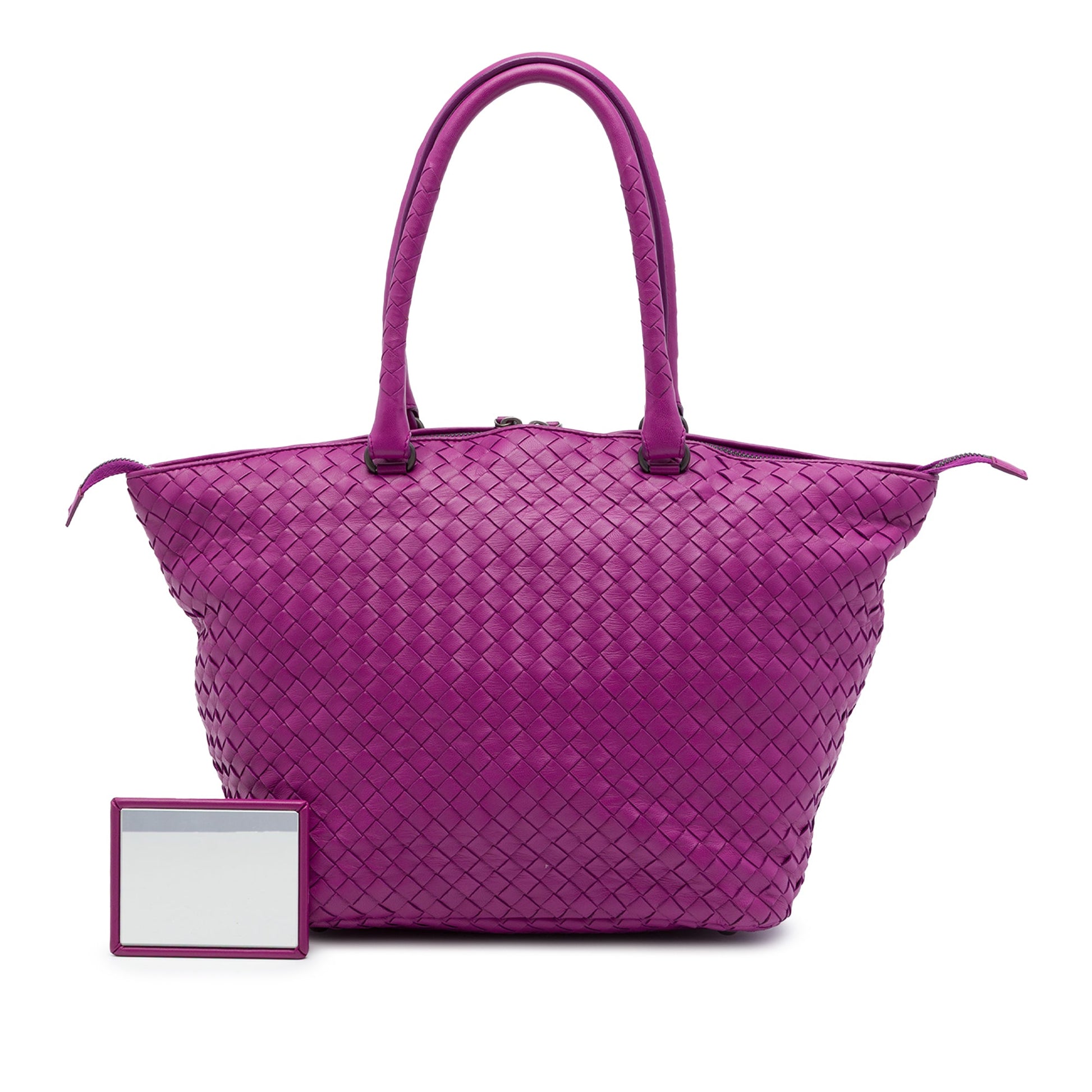 Bottega Veneta Nappa Intrecciato Zip Tote