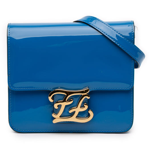 Fendi Patent Karligraphy Crossbody