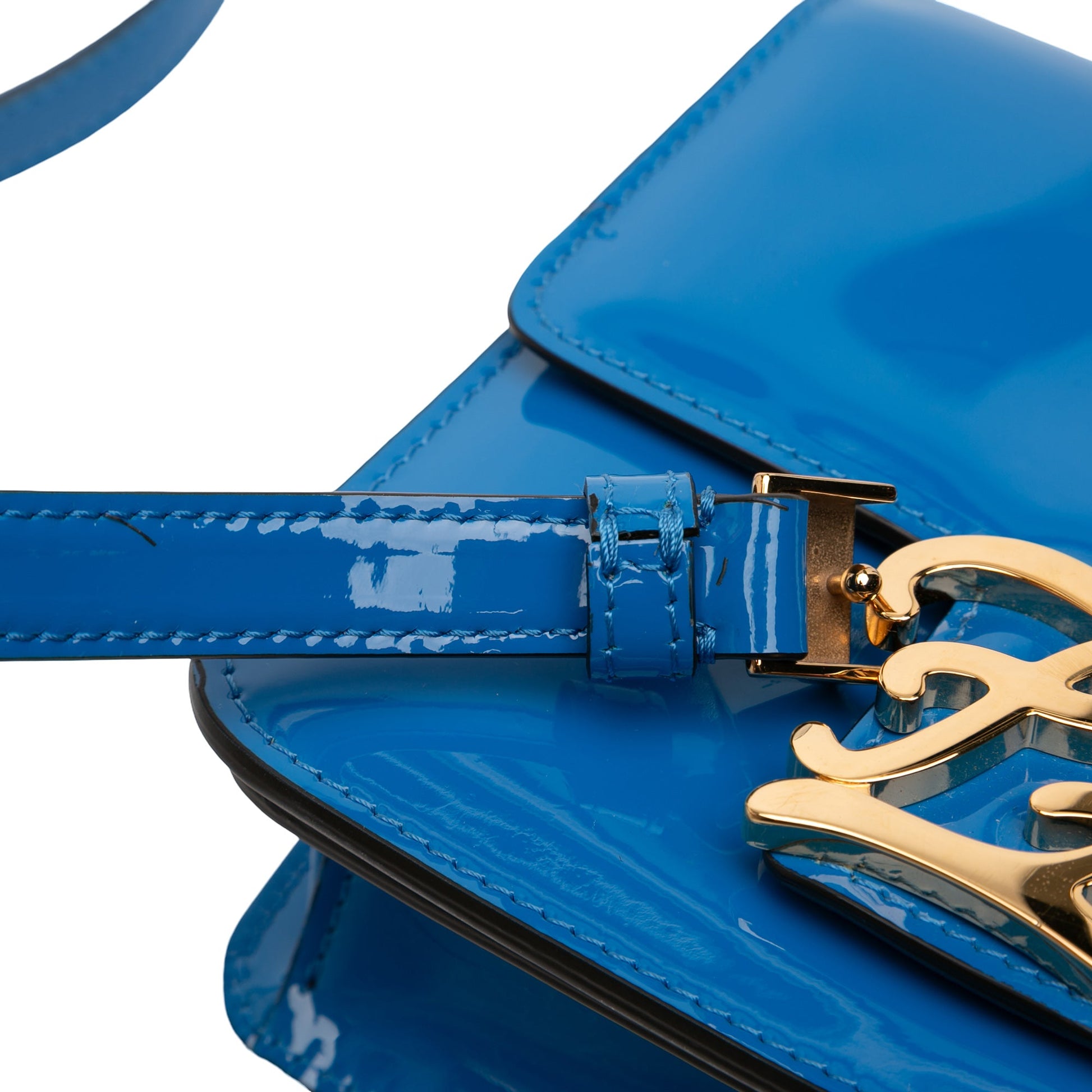 Fendi Patent Karligraphy Crossbody
