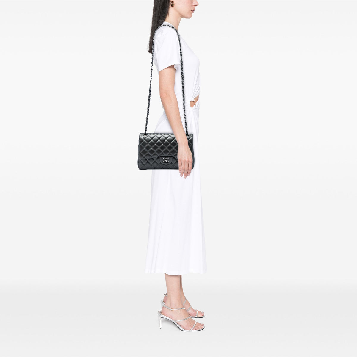 Chanel Jumbo Classic Metallic Lambskin Double Flap
