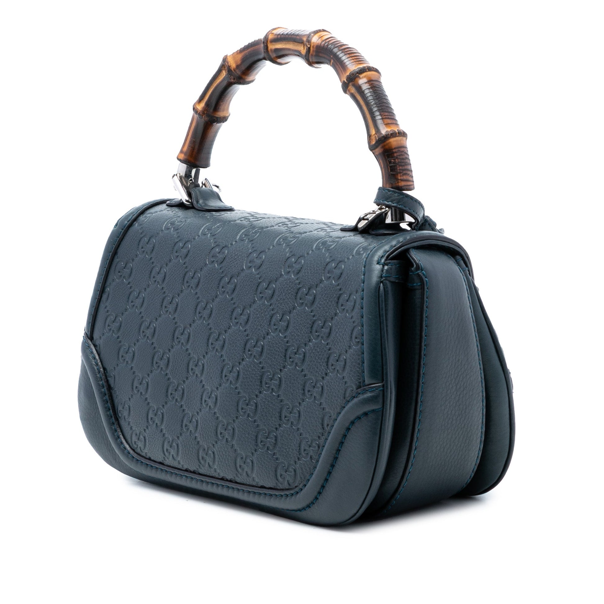 Medium Guccissima New Bamboo Top Handle Bag