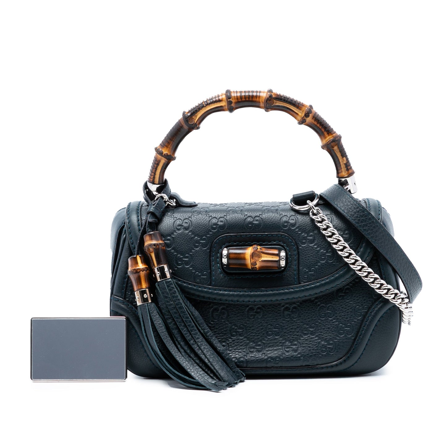 Medium Guccissima New Bamboo Top Handle Bag