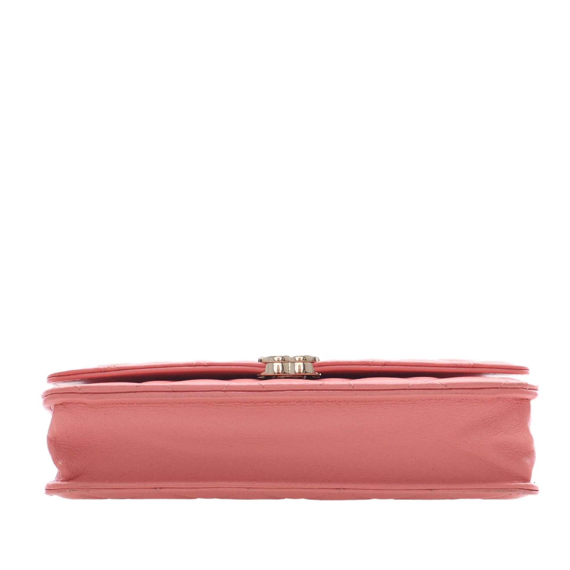 Chanel CC Quilted Lambskin Top Handle Flap