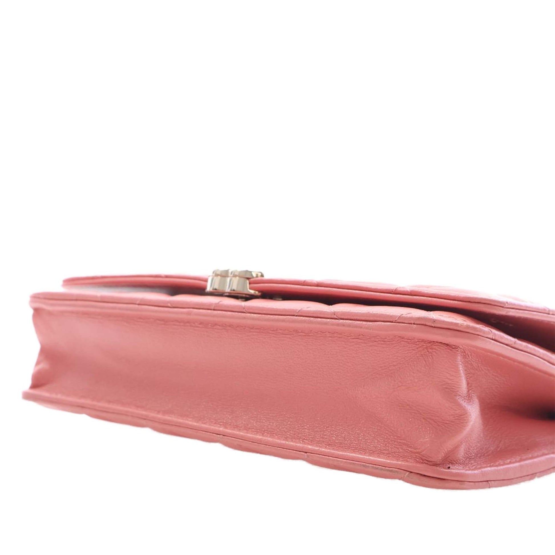 Chanel CC Quilted Lambskin Top Handle Flap