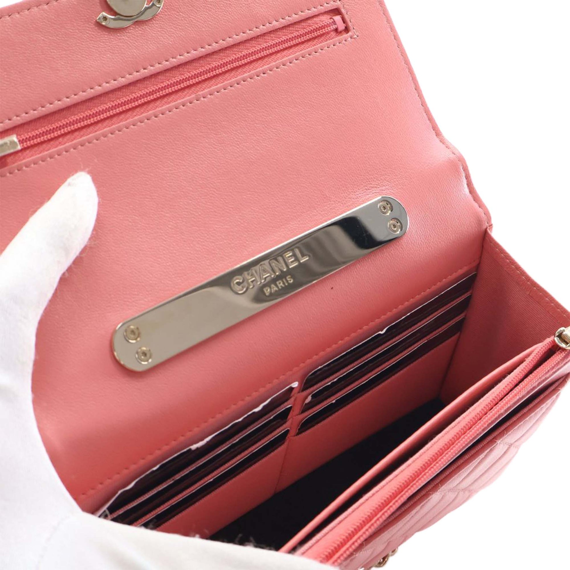 Chanel CC Quilted Lambskin Top Handle Flap