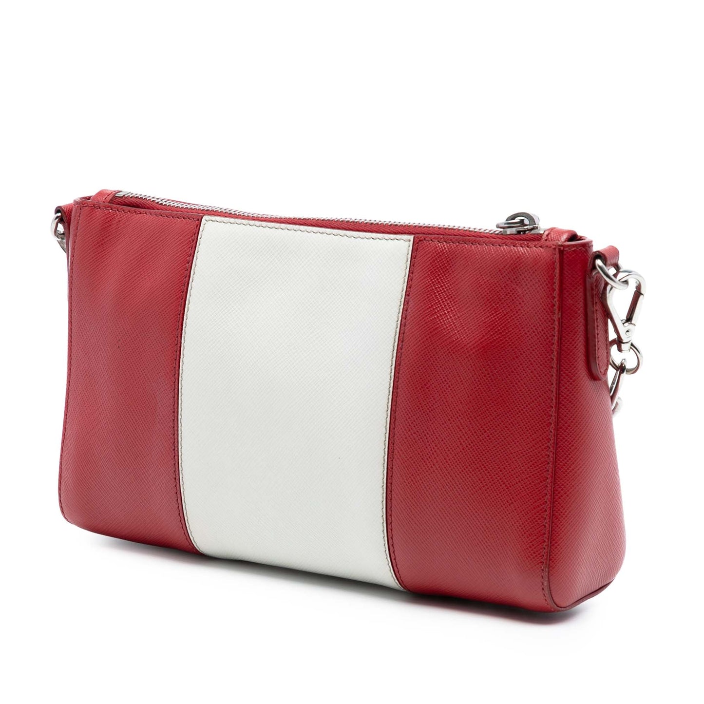 Prada Bicolor Saffiano Lux Crossbody
