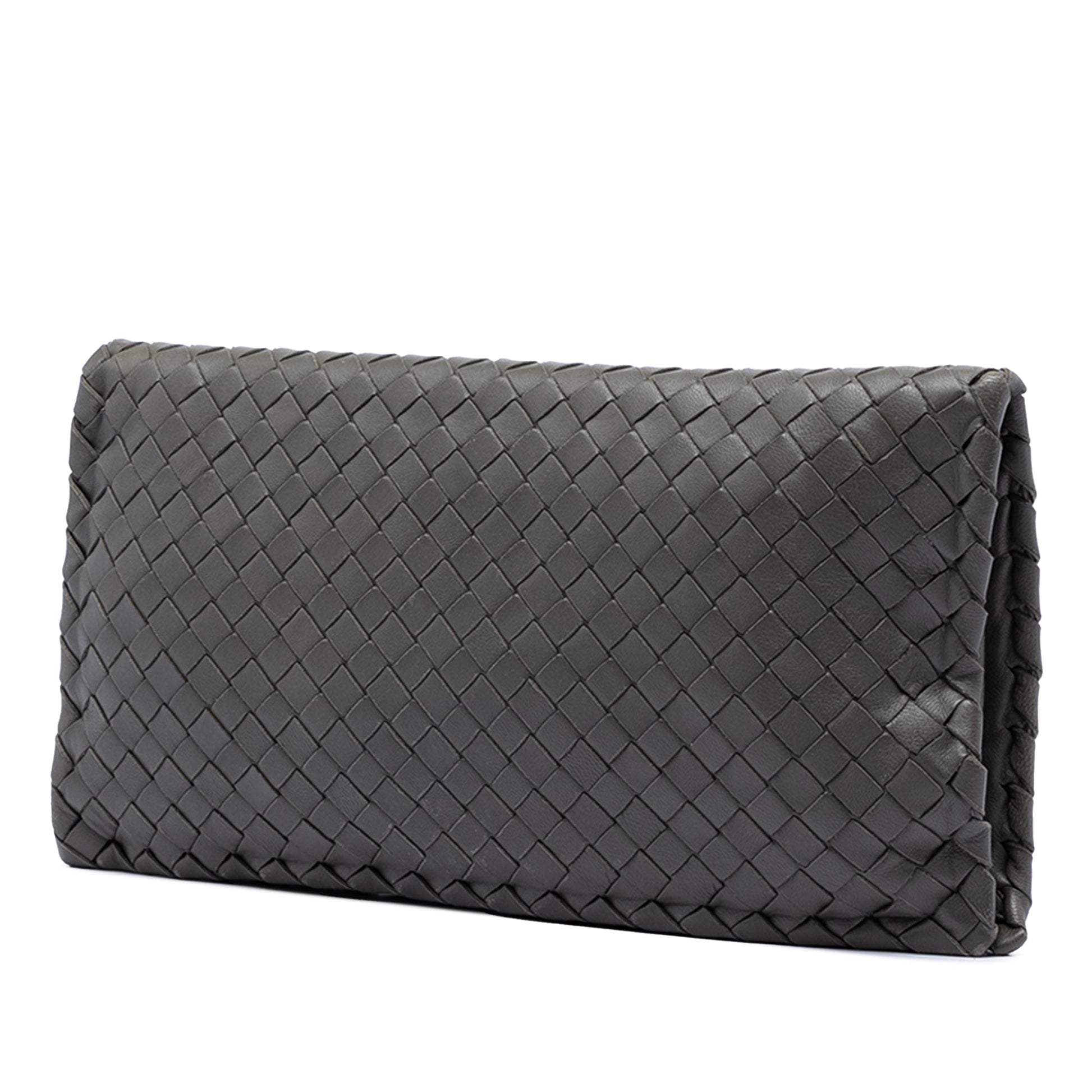 Bottega Veneta Nappa Intrecciato Turn Lock Clutch
