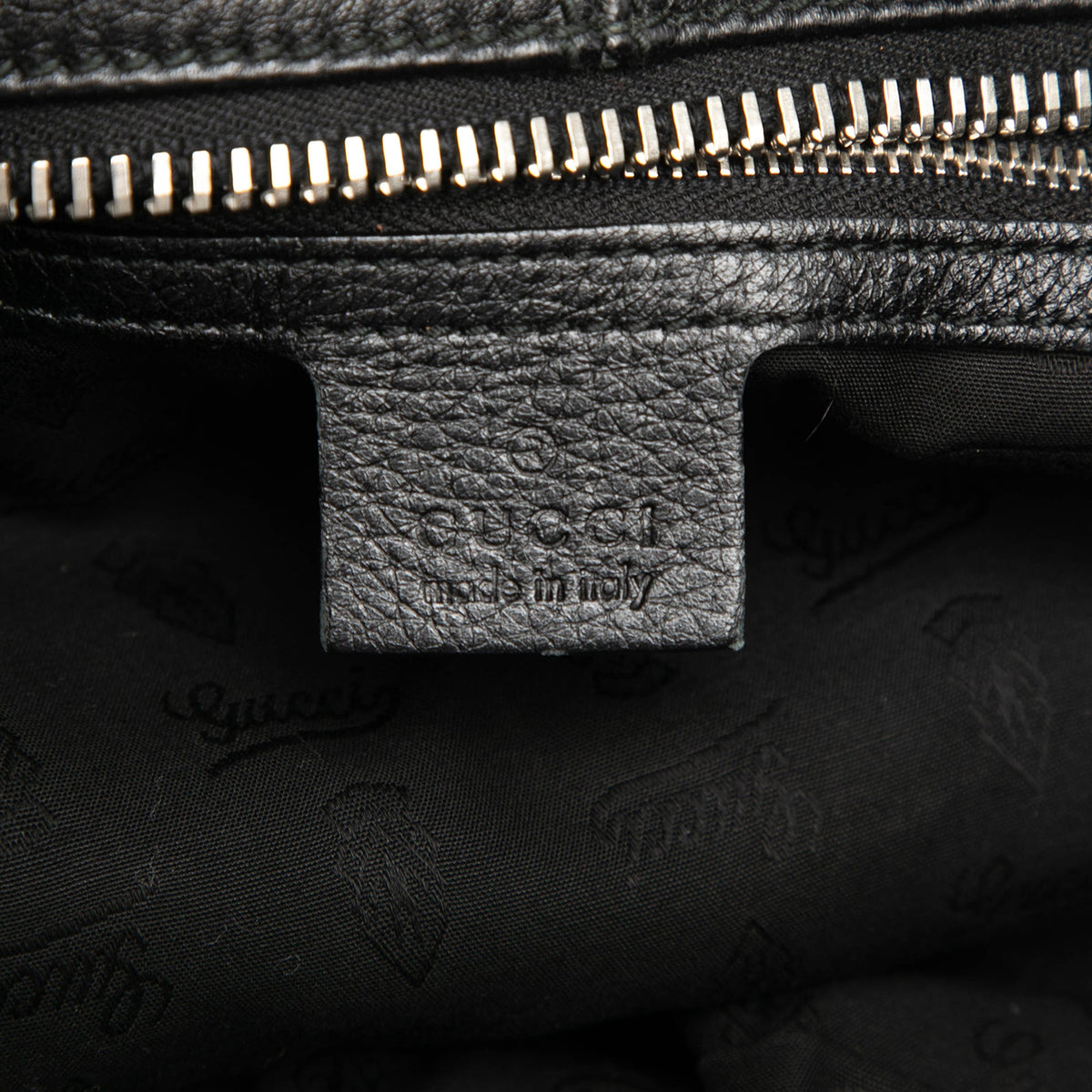 Gucci Medium Calfskin Bamboo Jungle Hobo — Black
