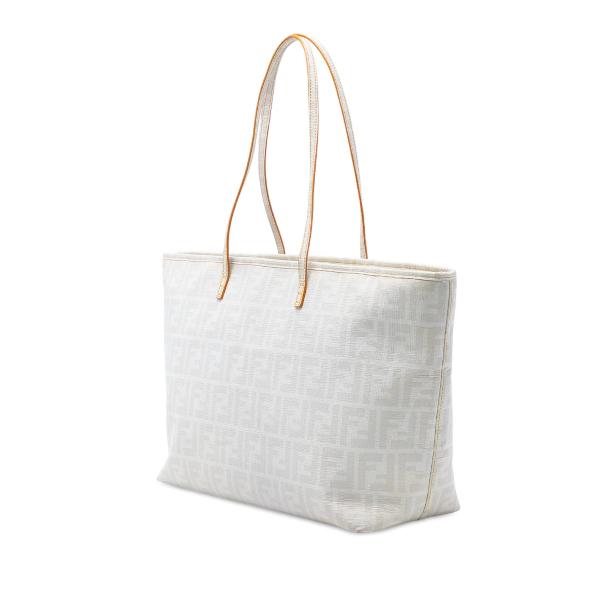 Fendi Medium Zucca Spalmati Roll Tote