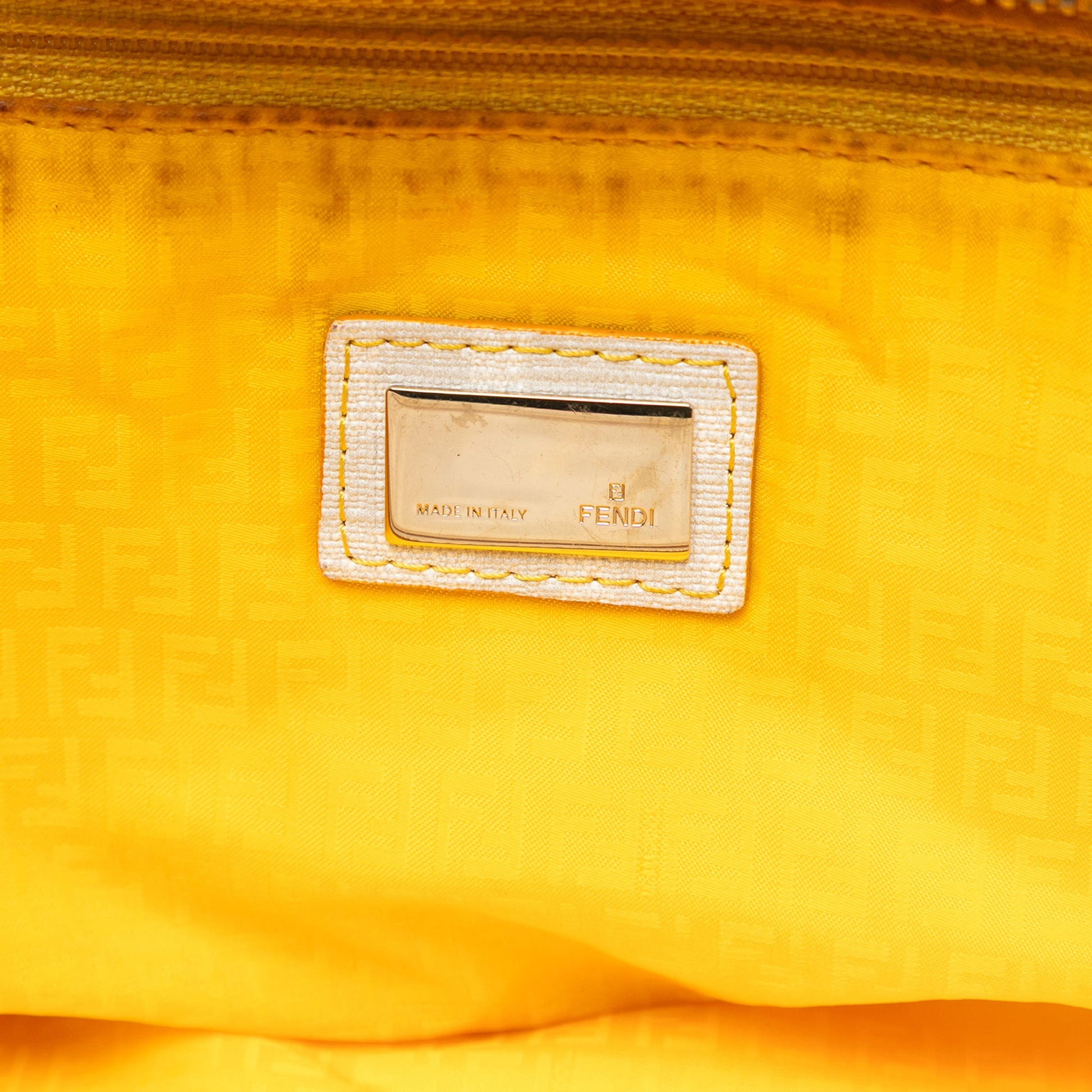 Fendi Medium Zucca Spalmati Roll Tote