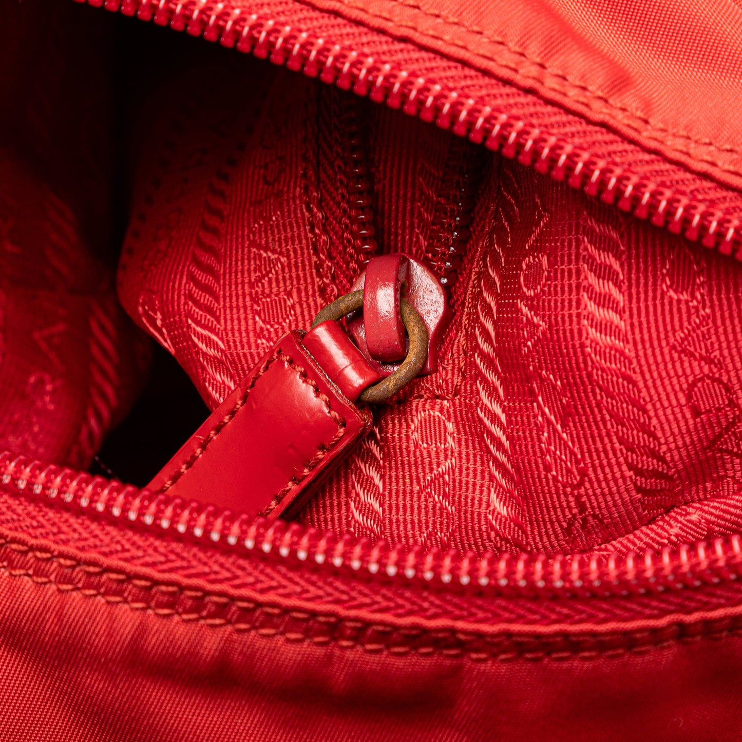 Prada Tessuto Zip Buckle Messenger Bag