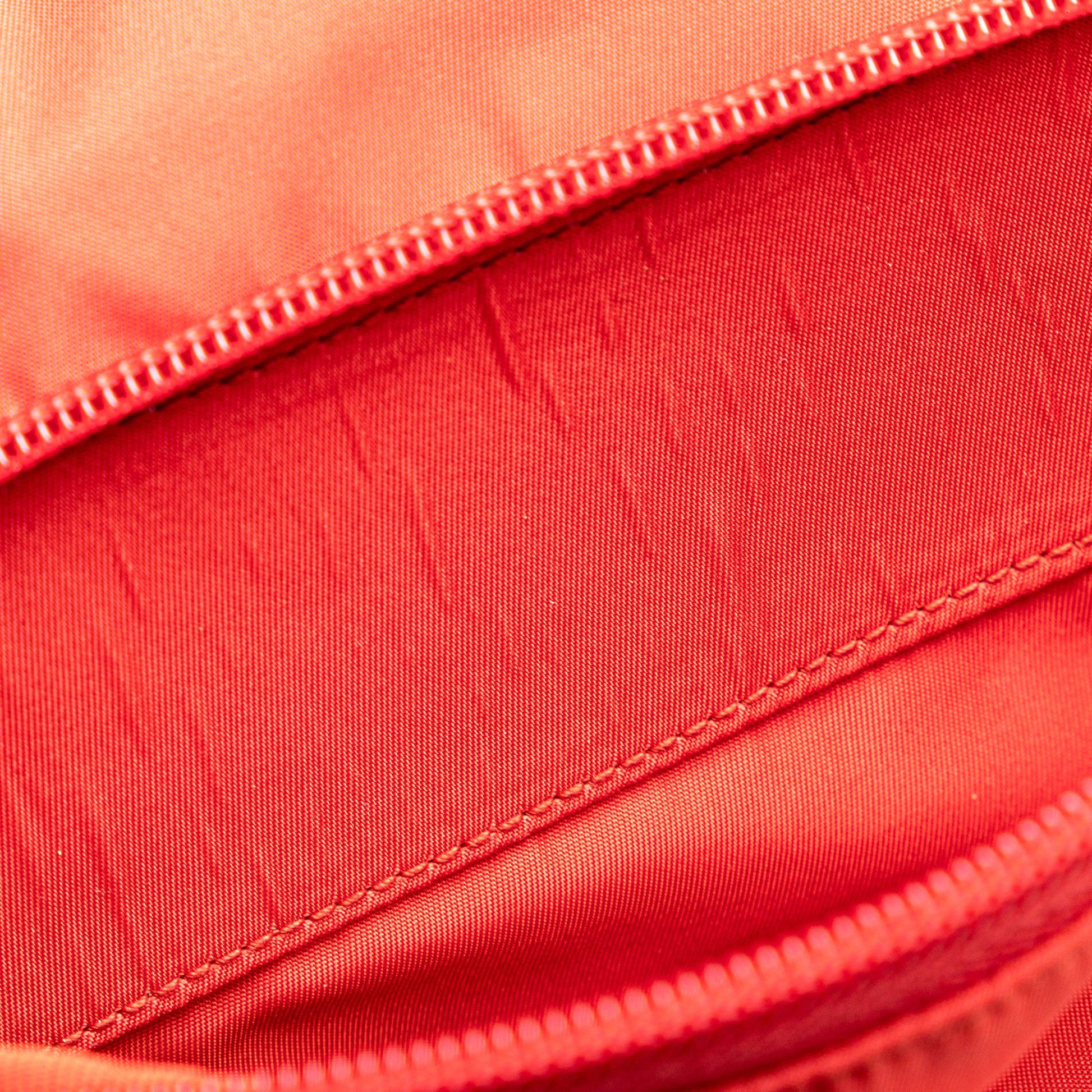 Prada Tessuto Zip Buckle Messenger Bag
