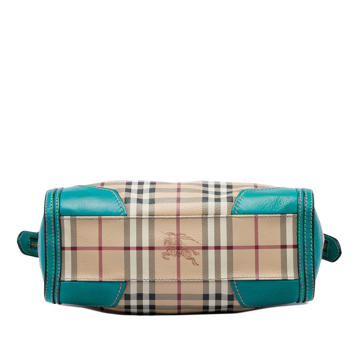Burberry Small Haymarket Check Coated Canvas Honeywood Tote