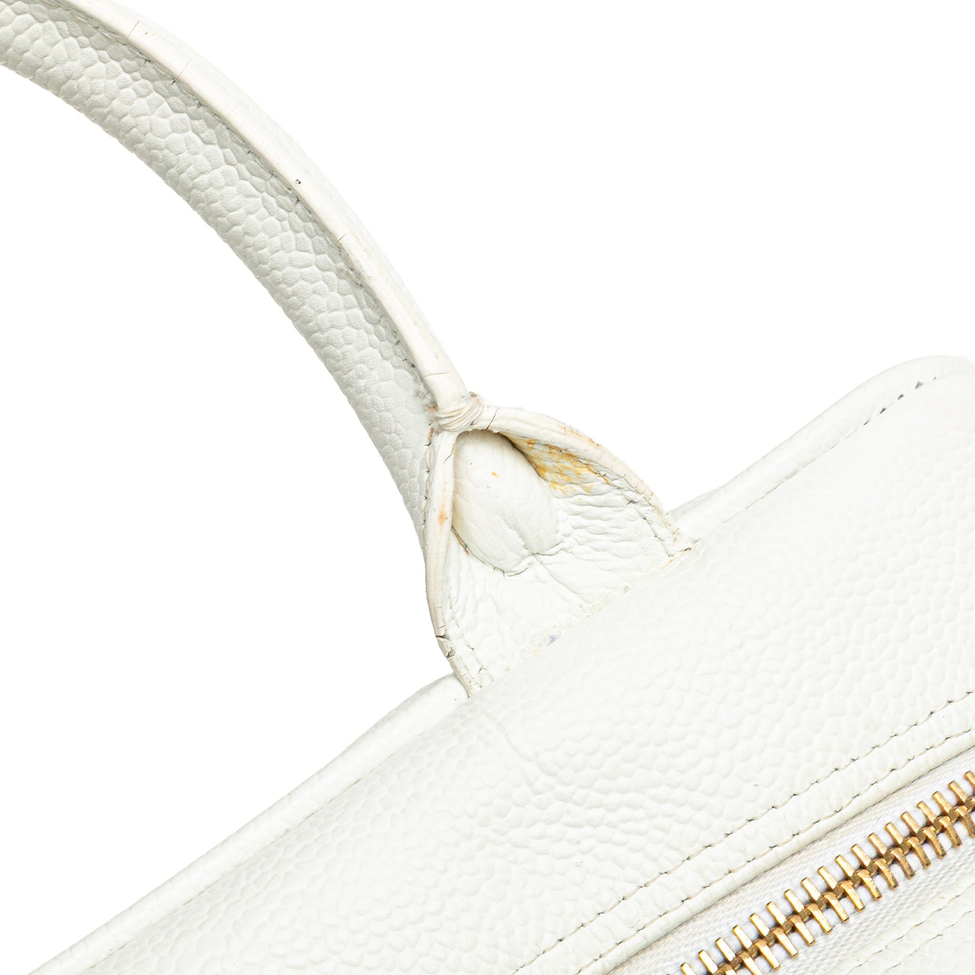 Chanel CC Quilted Caviar Bowling Bag