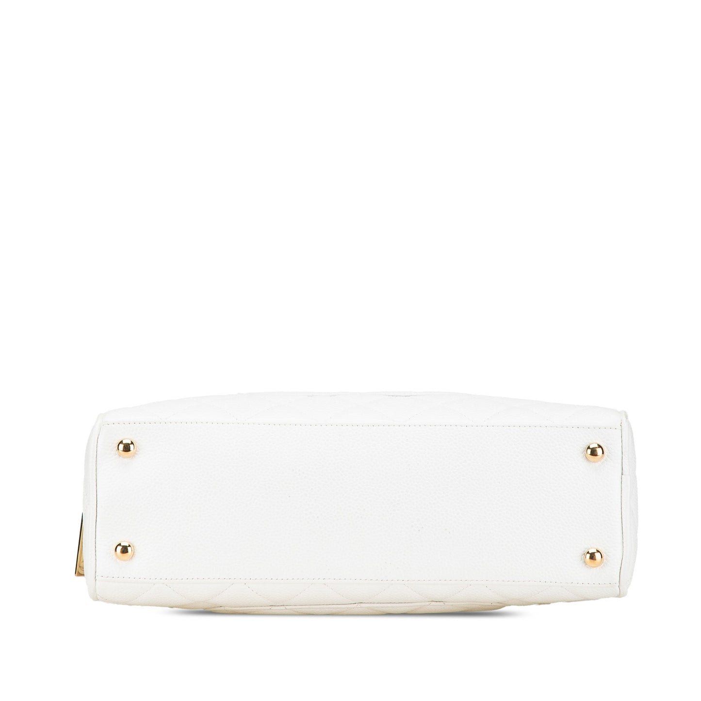 Chanel CC Quilted Caviar Bowling Bag