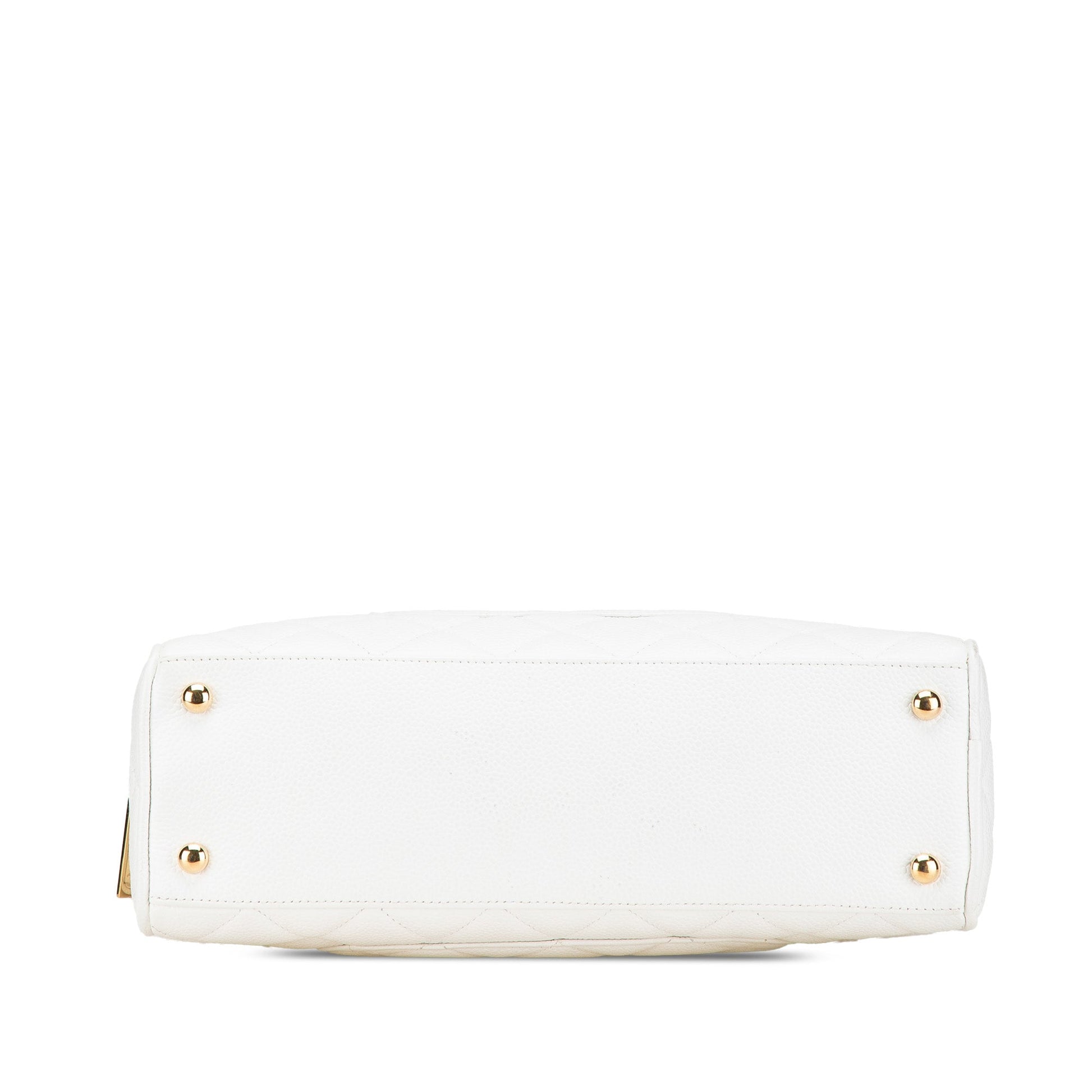 Chanel CC Quilted Caviar Bowling Bag