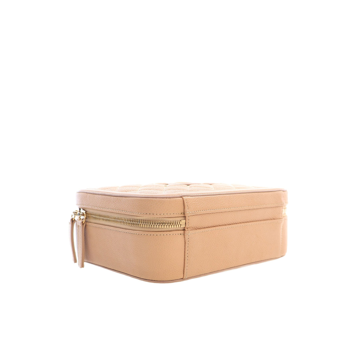Chanel Medium Caviar CC Filigree Vanity Case — Beige