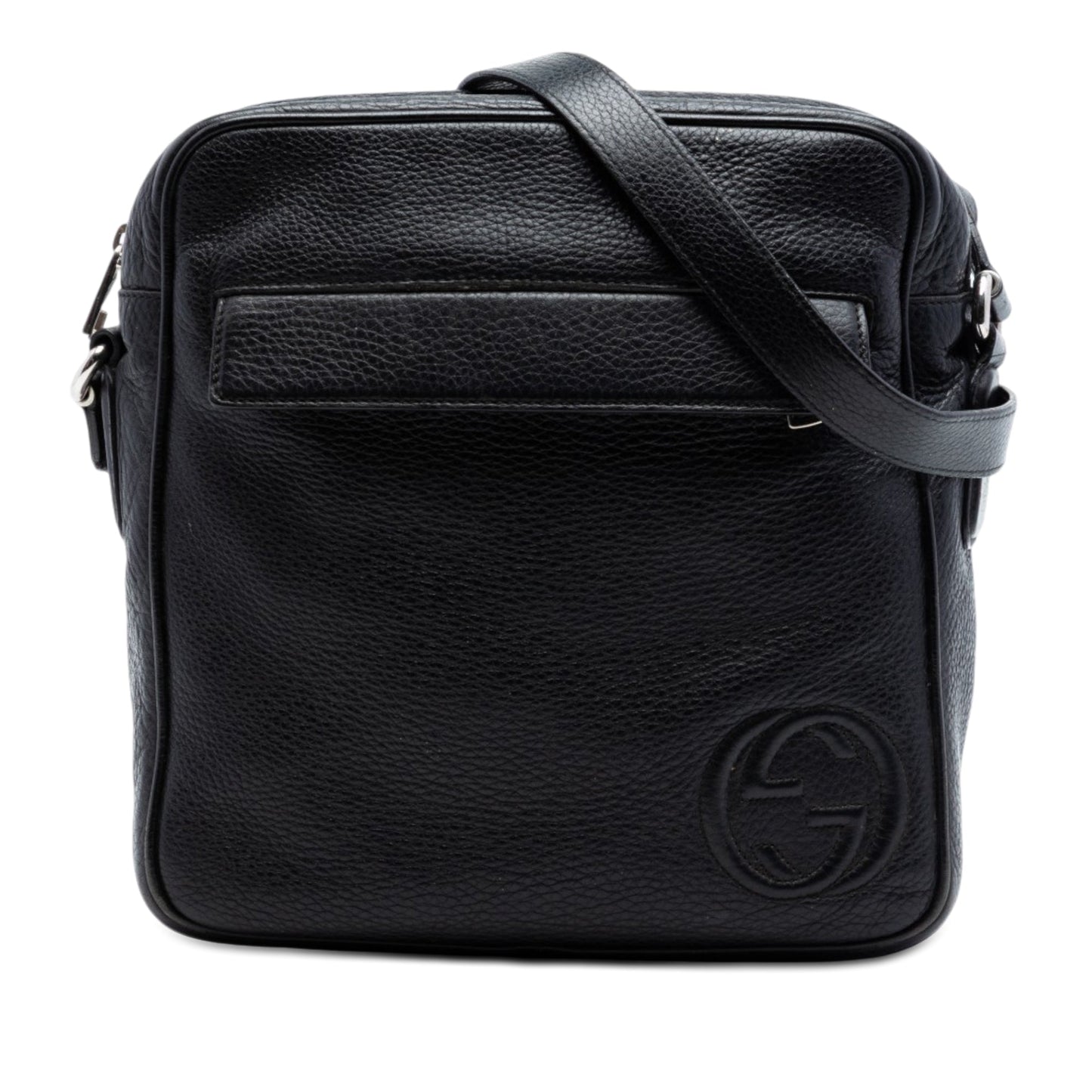 Gucci Medium Pebbled Calfskin Soho Messenger Bag