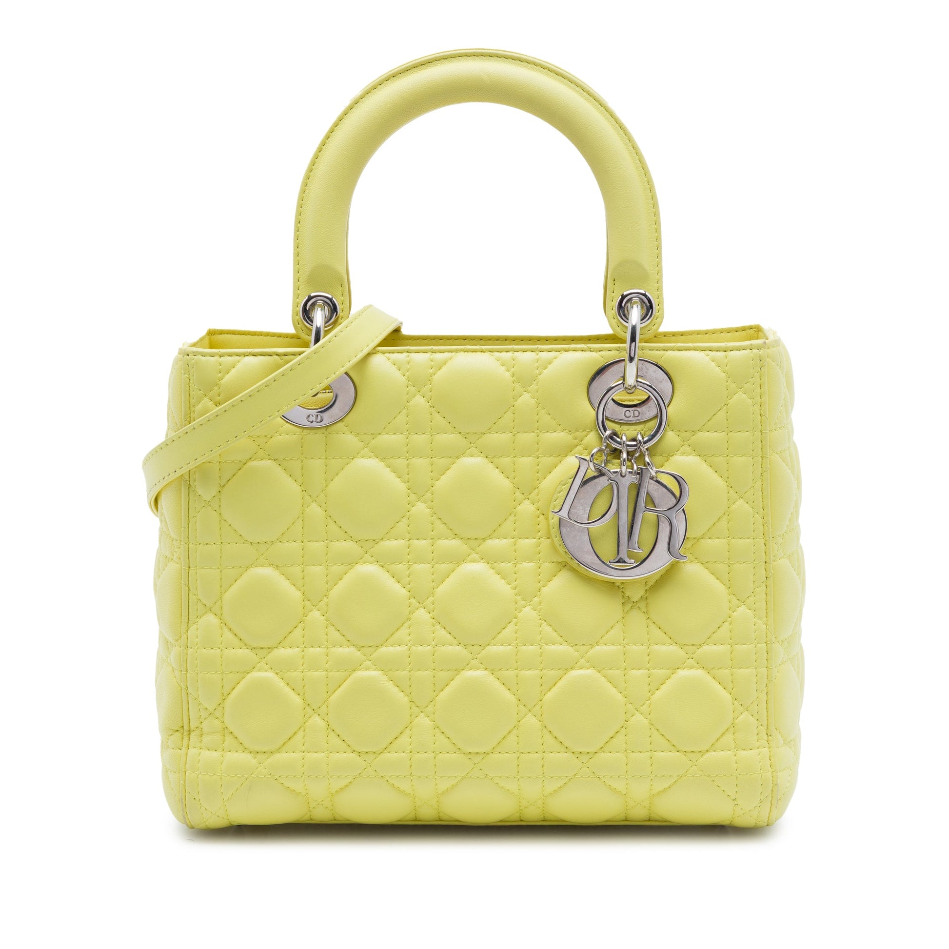Dior Medium Lambskin Cannage Lady Dior