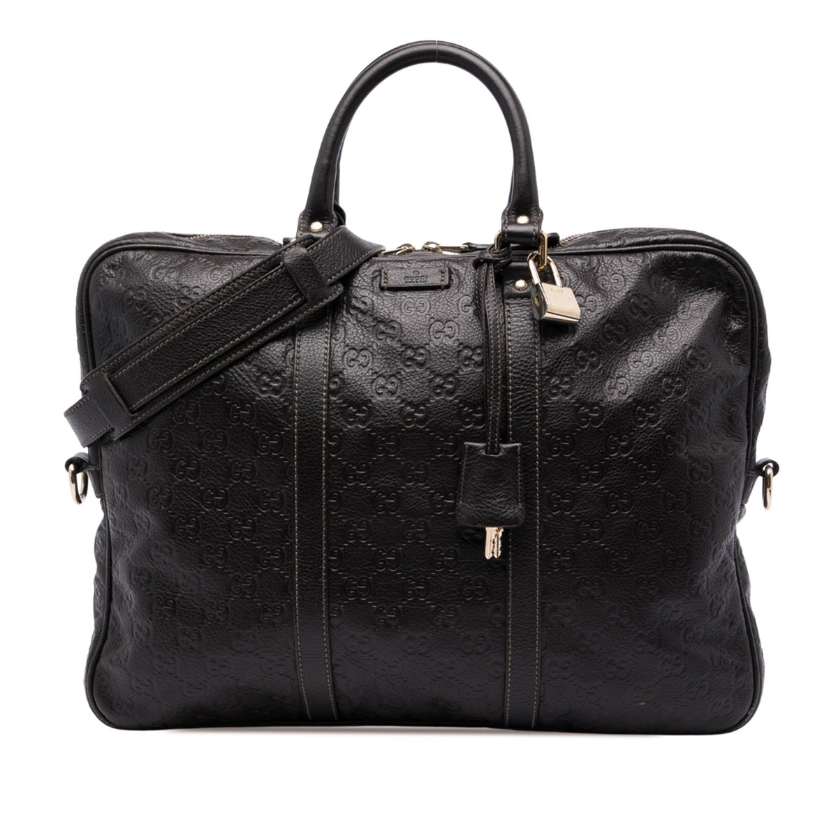 Gucci Guccissima Business Bag — Brown