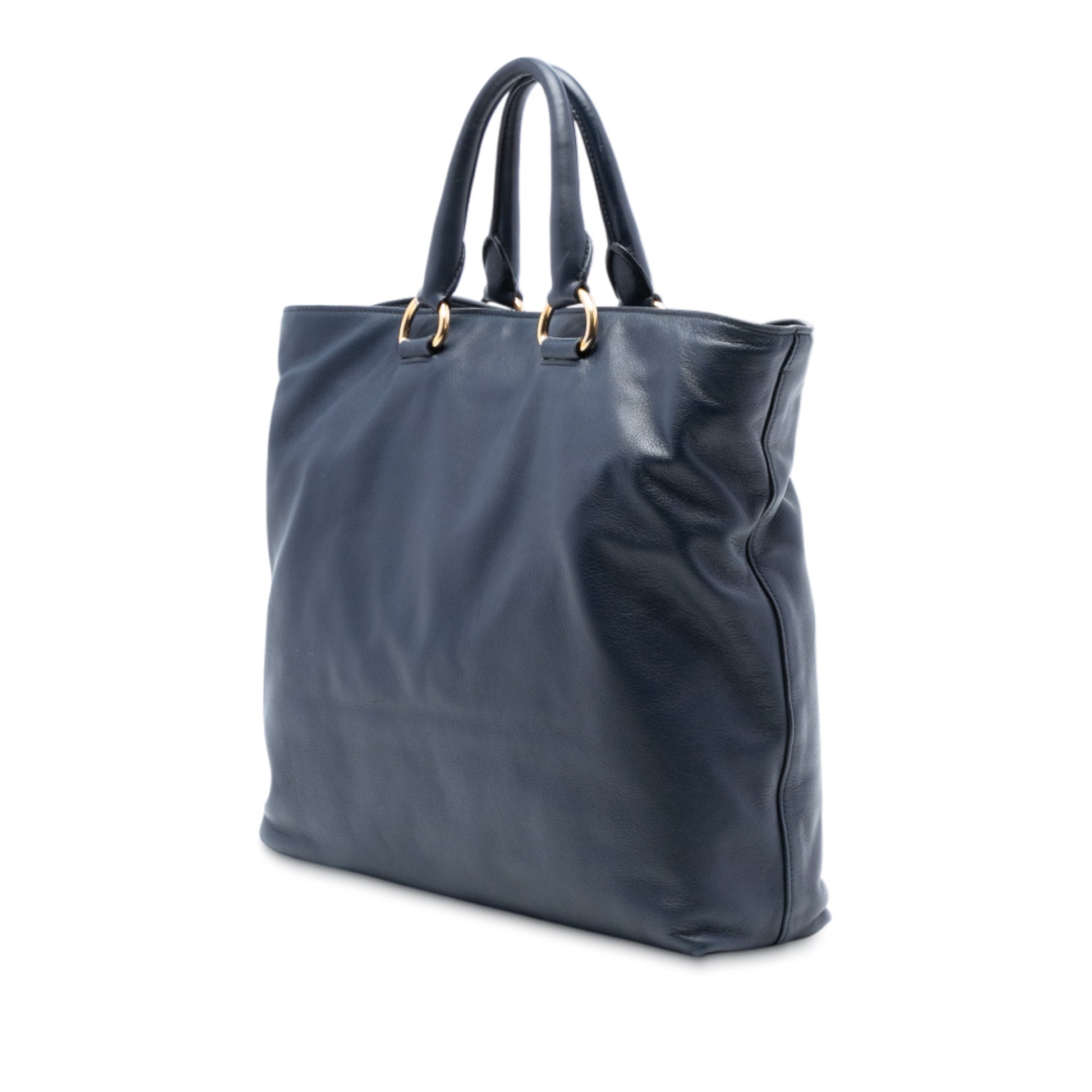 Prada Soft Calf Open Convertible Tote