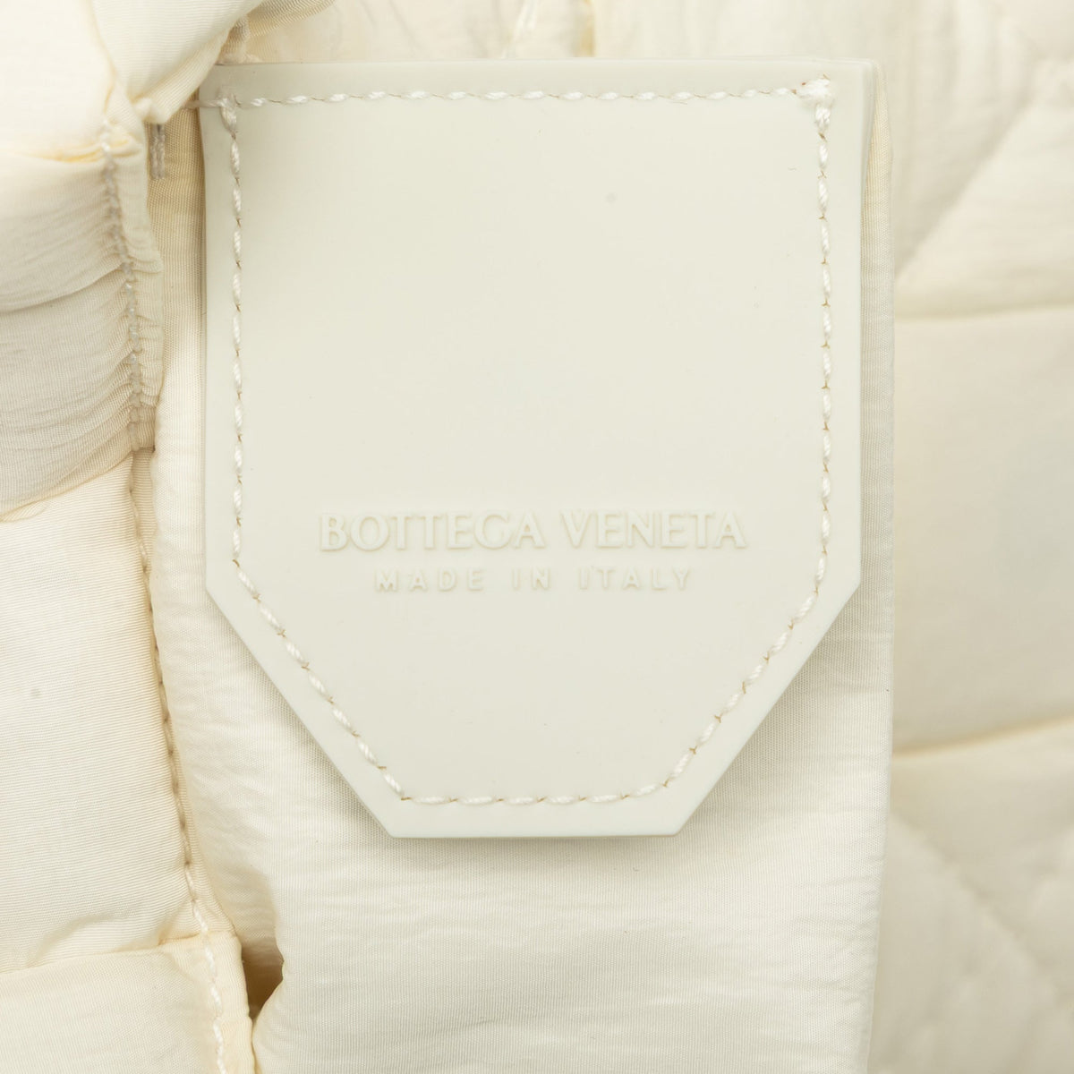 Bottega Veneta Candy Nylon Intrecciato Padded Tech Cassette Crossbody — White