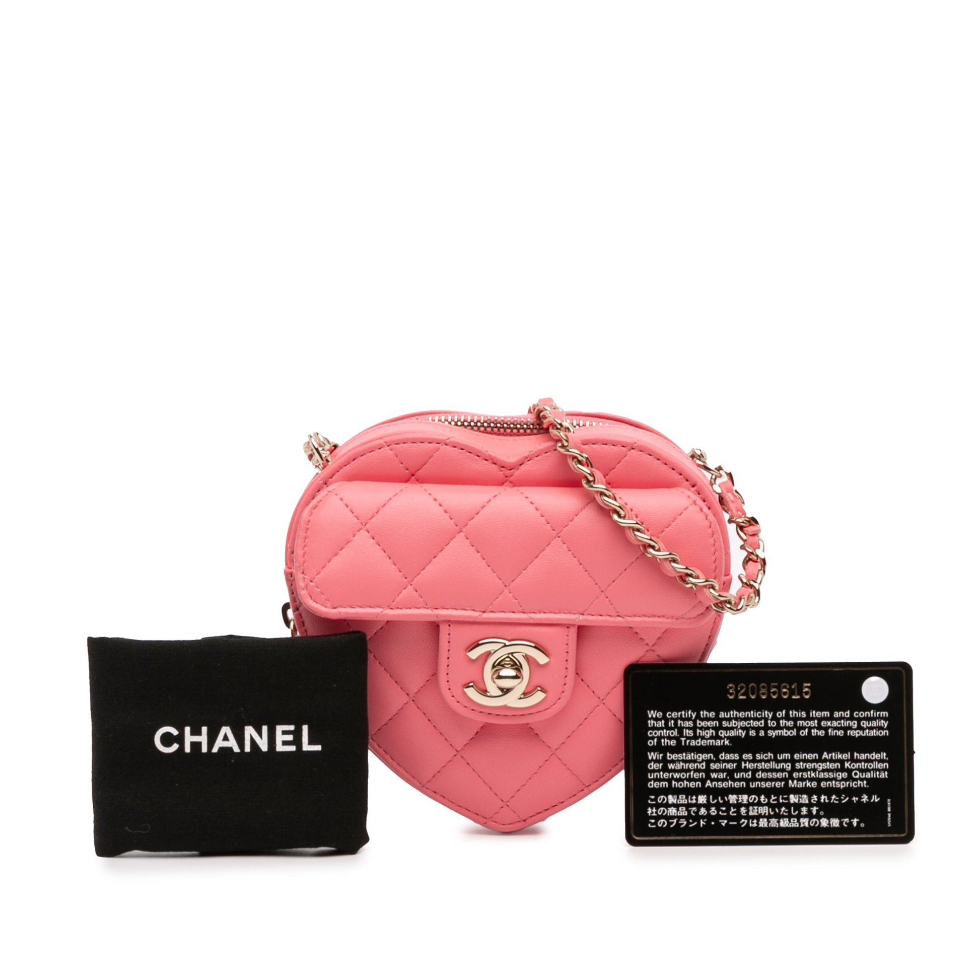 Chanel Mini Lambskin CC in Love Heart Crossbody