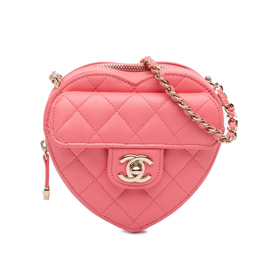 Chanel Mini Lambskin CC in Love Heart Crossbody