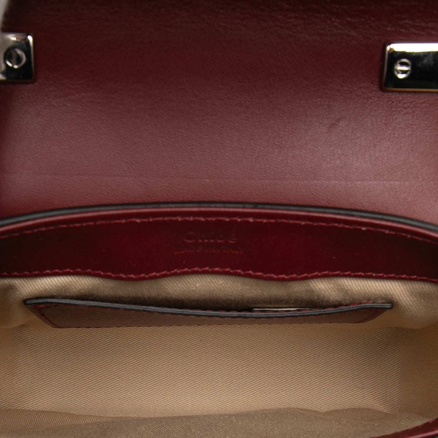 Chloé Mini Croc Embossed Ombre Calfskin C Satchel