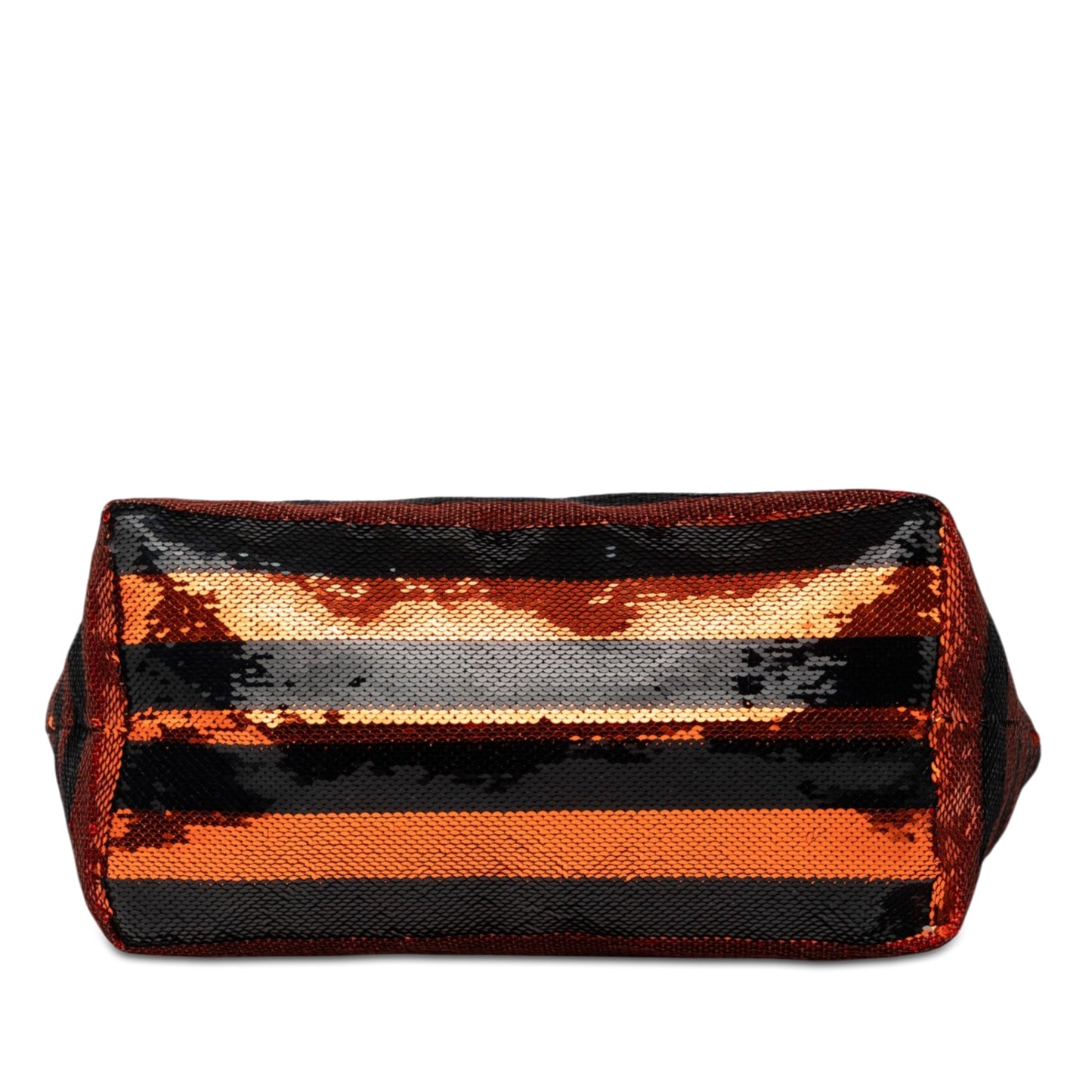 Prada Satin Sequin Stripes Tote