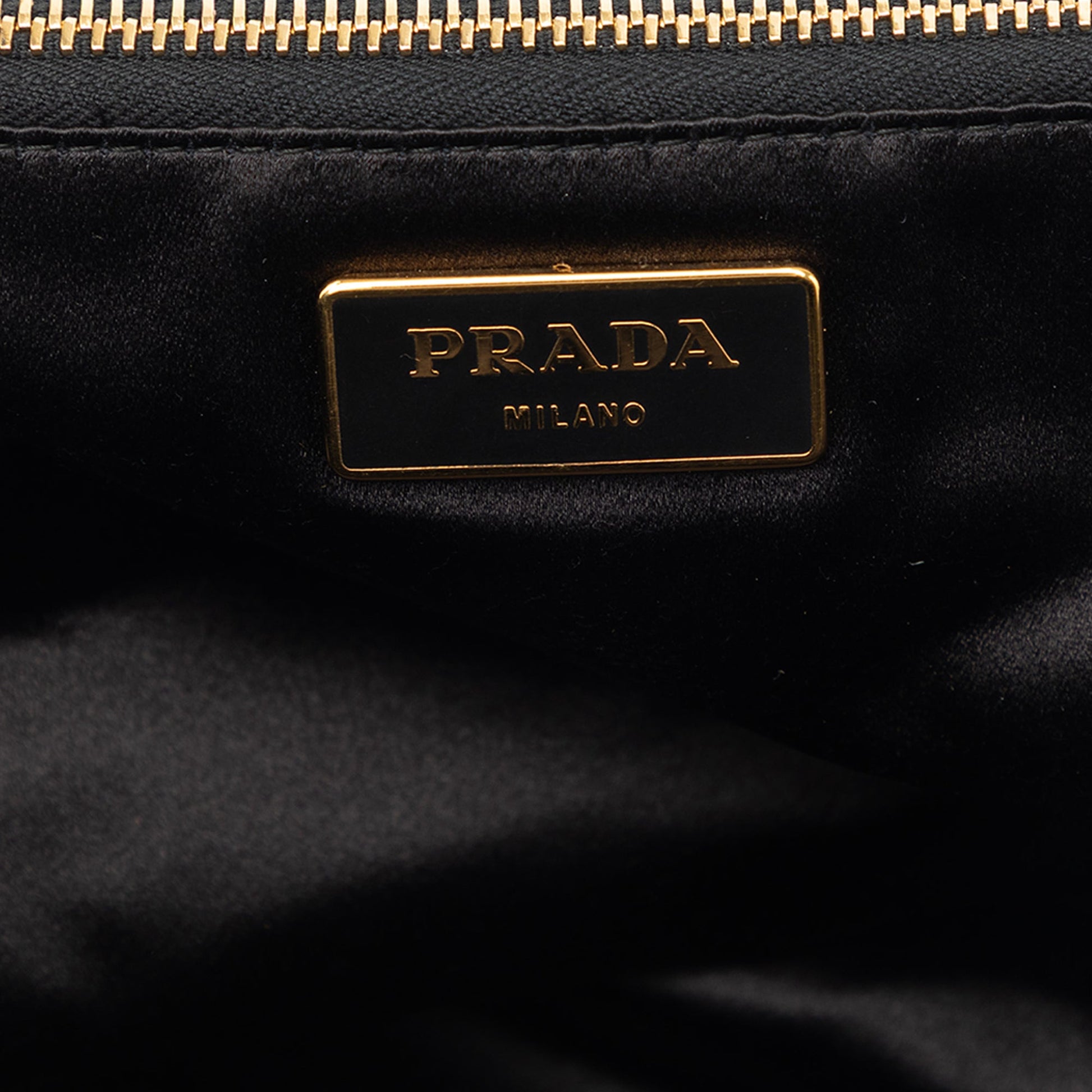 Prada Satin Sequin Stripes Tote