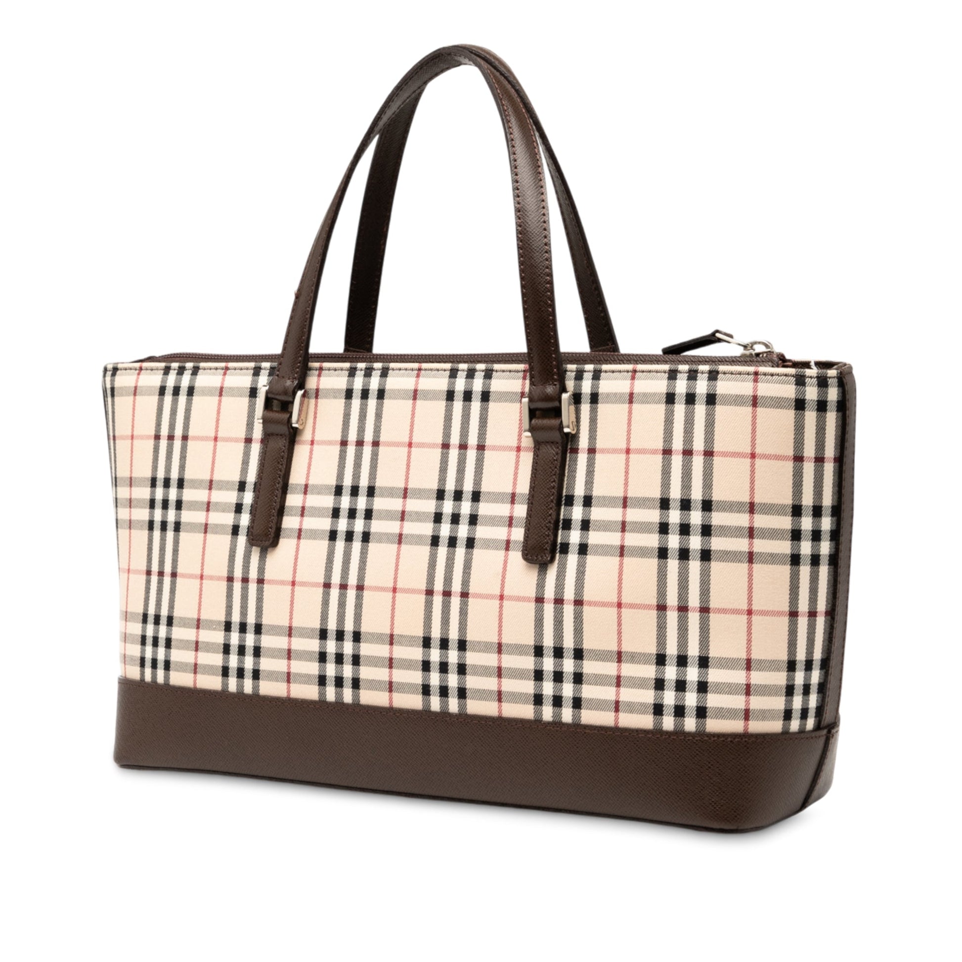 House Check Canvas Tote
